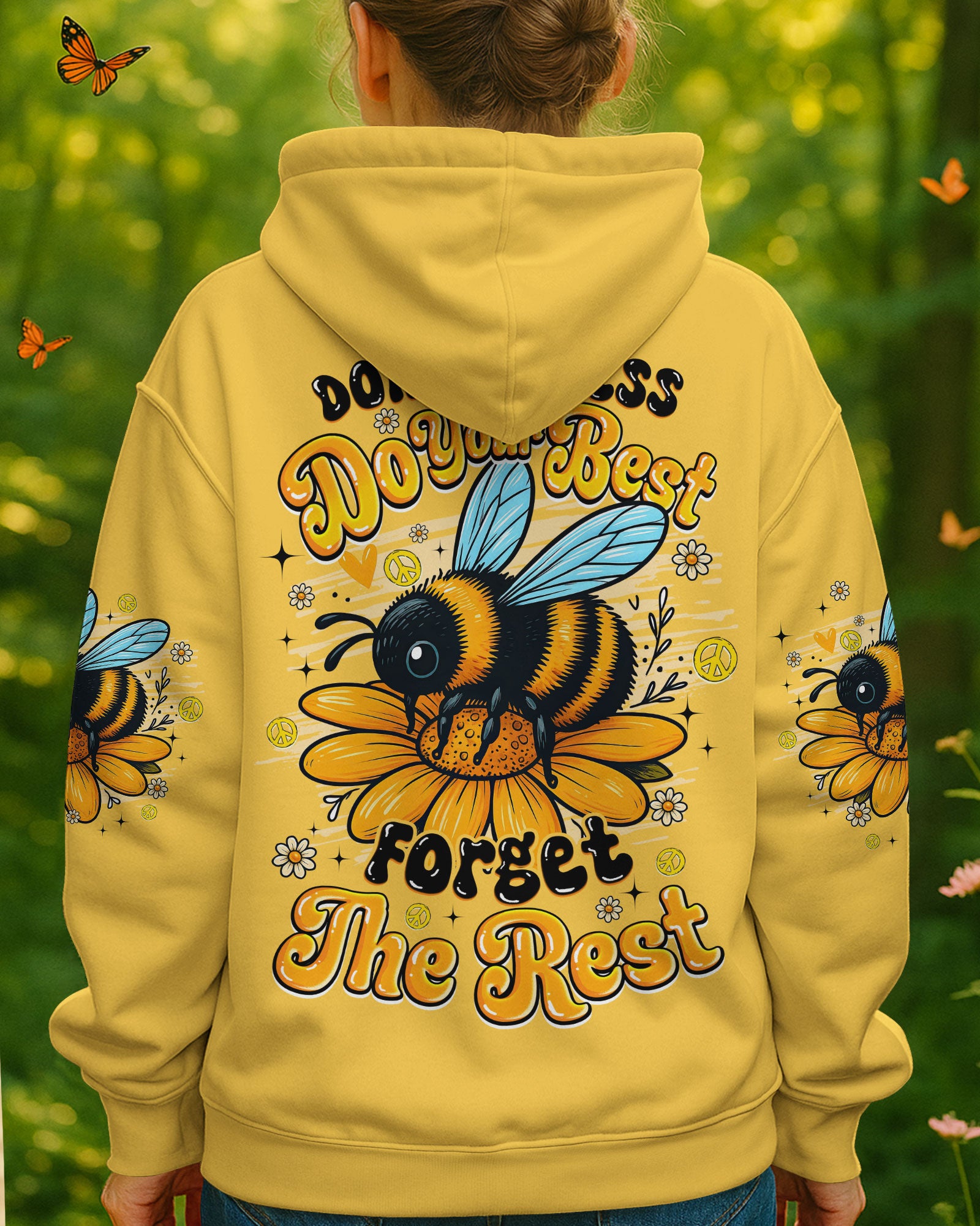 DO YOUR BEST BEE HIPPIE ALL OVER PRINT - TYQY1107252