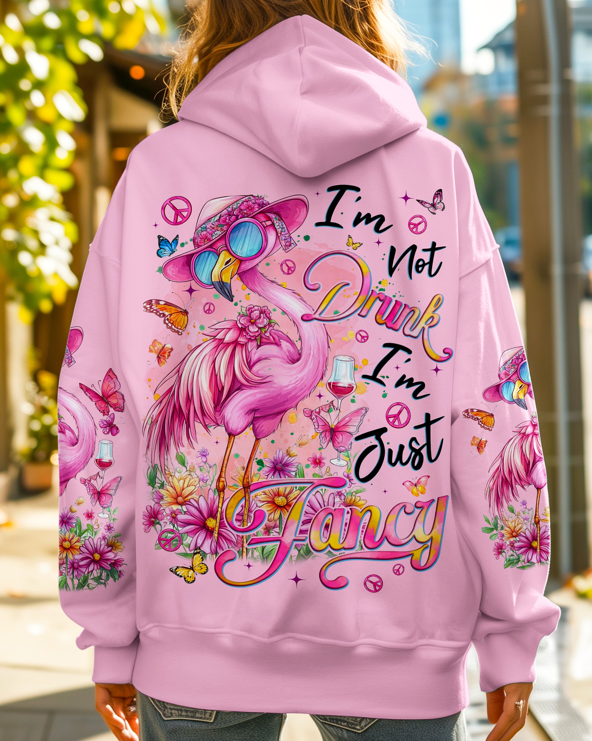 I'M JUST FANCY HIPPIE FLAMINGO ALL OVER PRINT - TYQY1302255