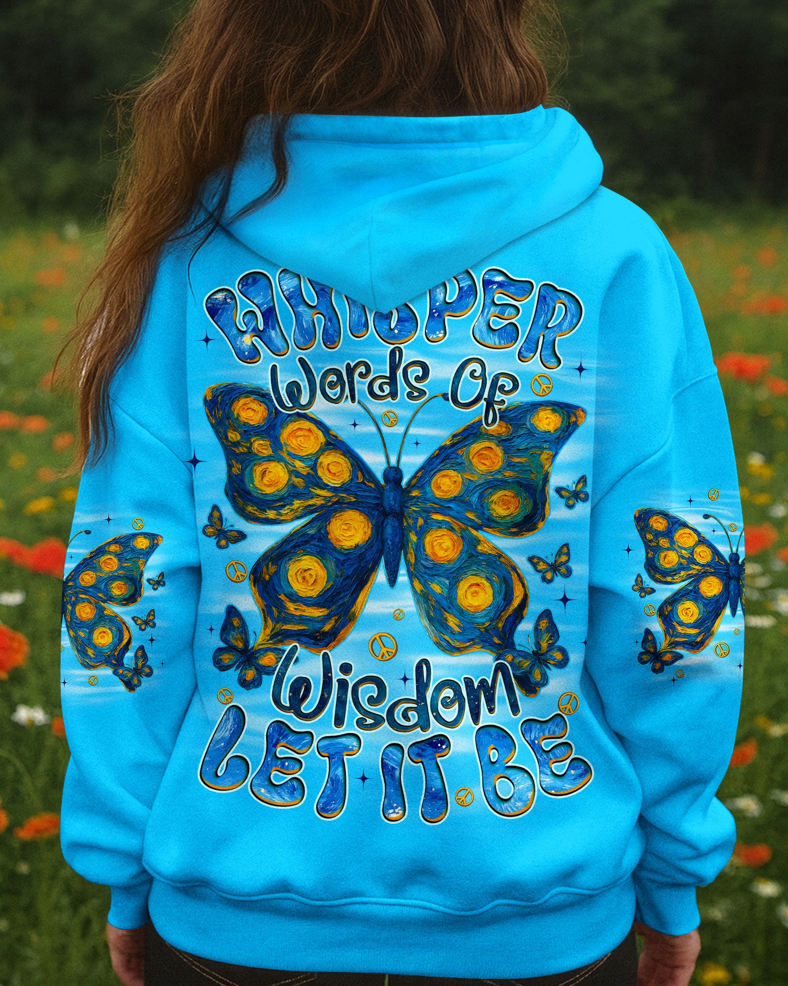 WHISPER WORDS OF WISDOM LET IT BE BUTTERFLY ALL OVER PRINT - TYQY2409253