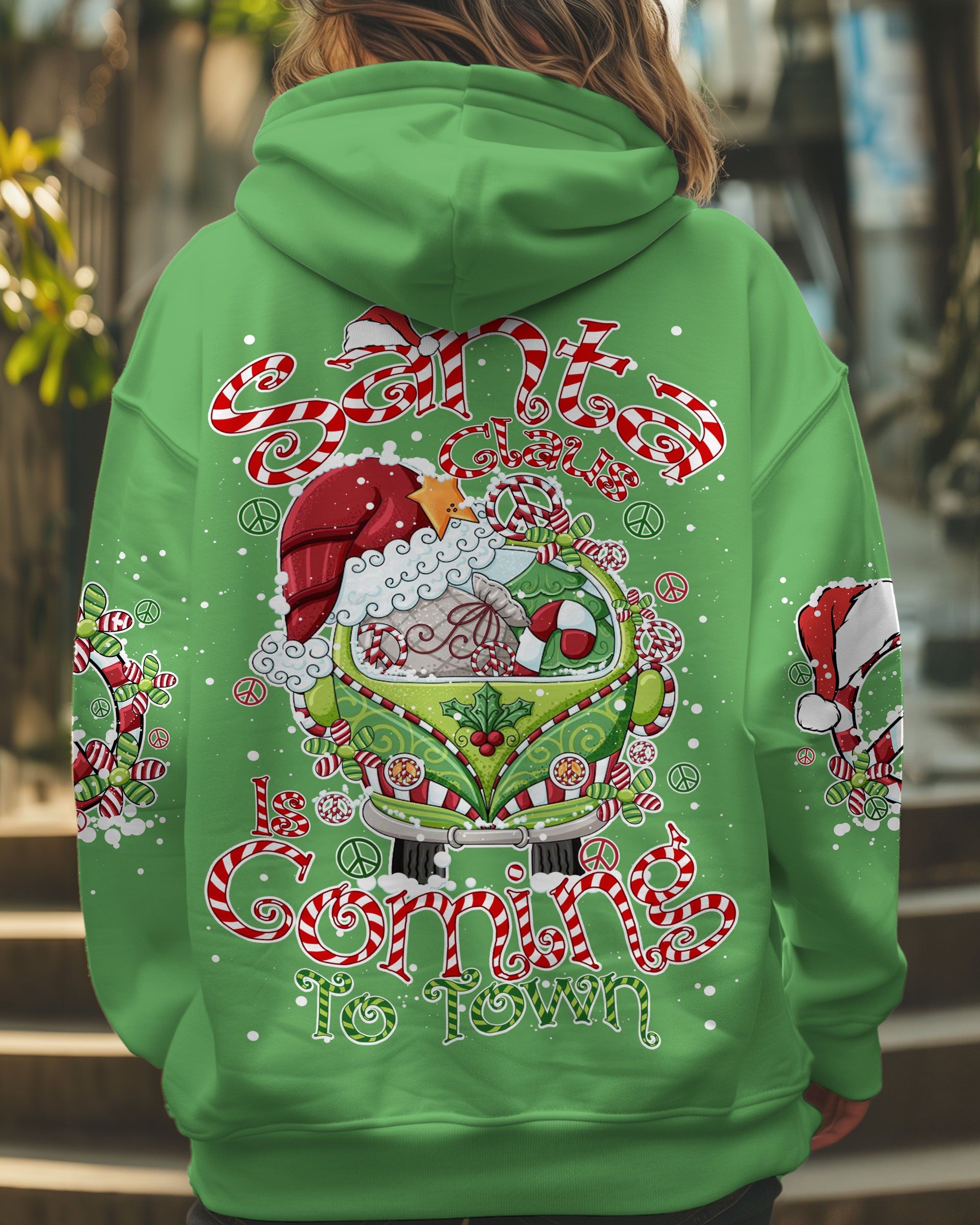 SANTA CLAUS IS COMING CHRISTMAS ALL OVER PRINT - TY2210241