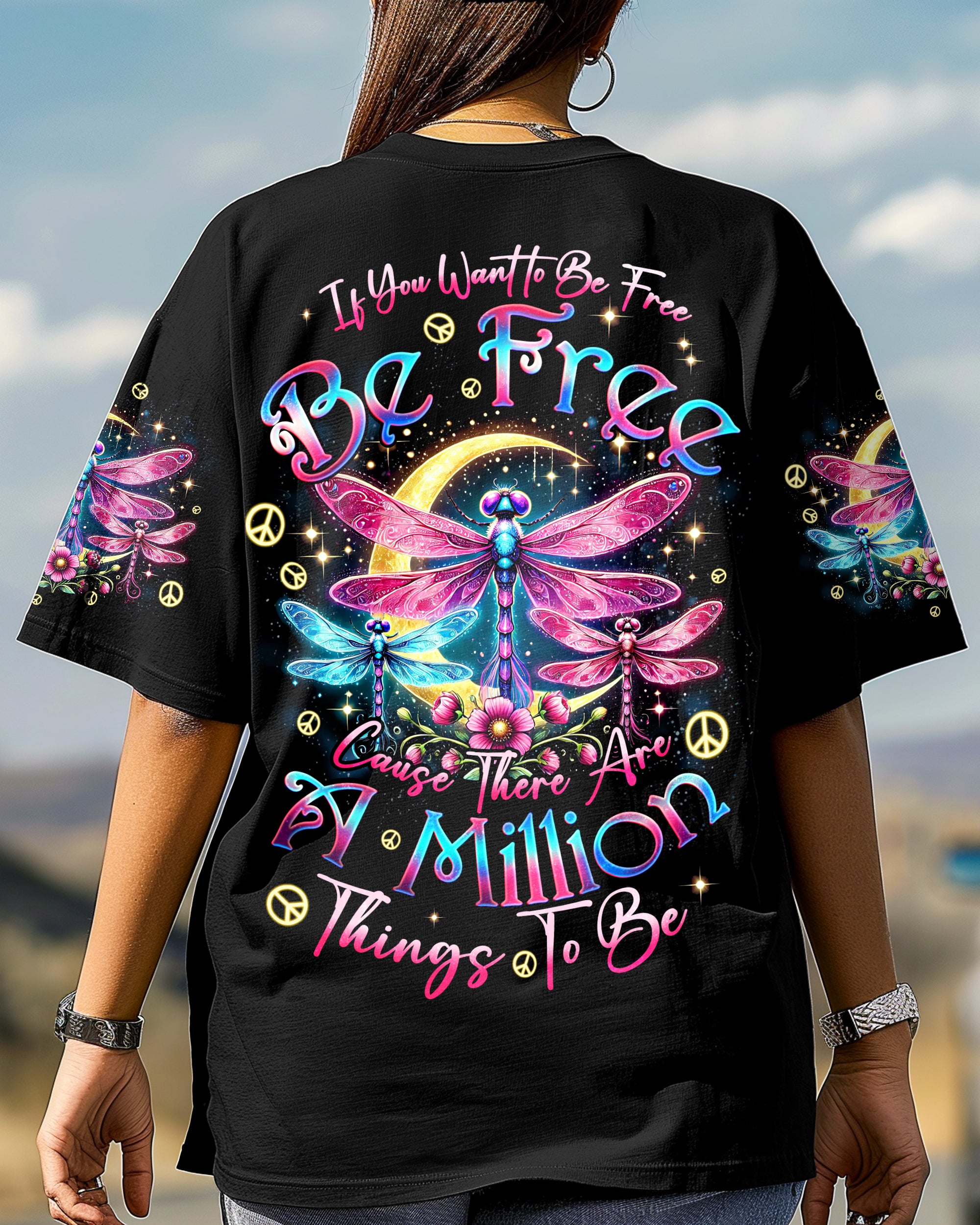 BE FREE DRAGONFLIES ALL OVER PRINT - TYQY1003253