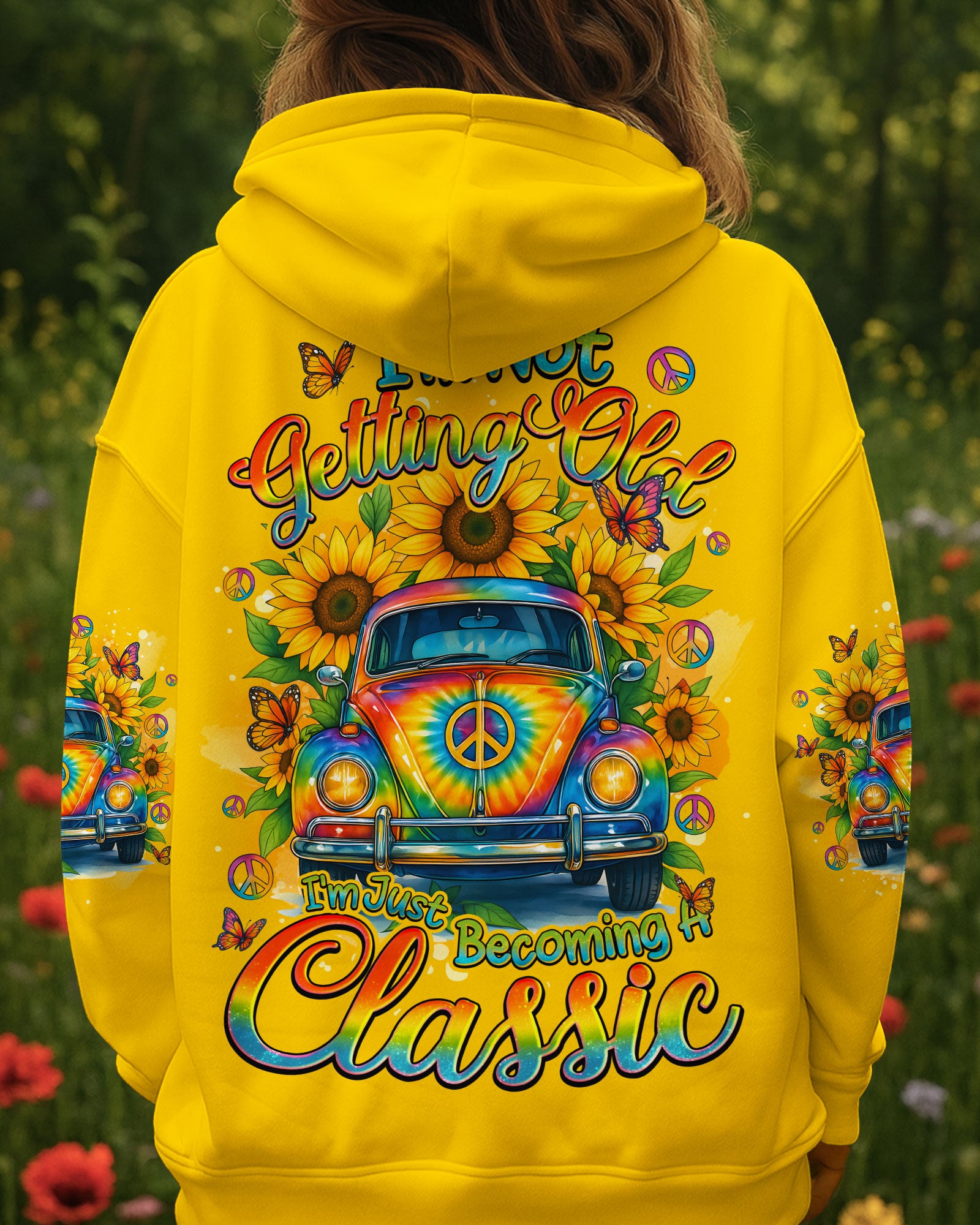 I'M NOT GETTING OLD HIPPIE CAR TIE DYE ALL OVER PRINT - TYQY2808251