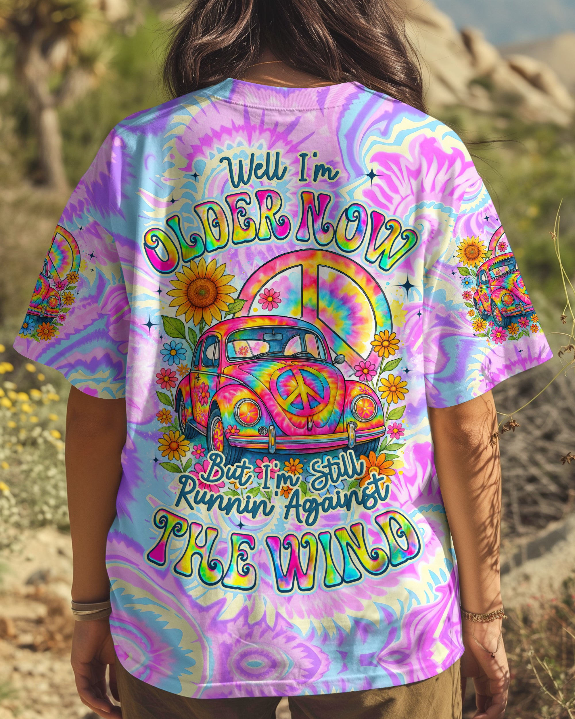 RUNNING AGAINST THE WIND TIE DYE ALL OVER PRINT - TYQY1306253