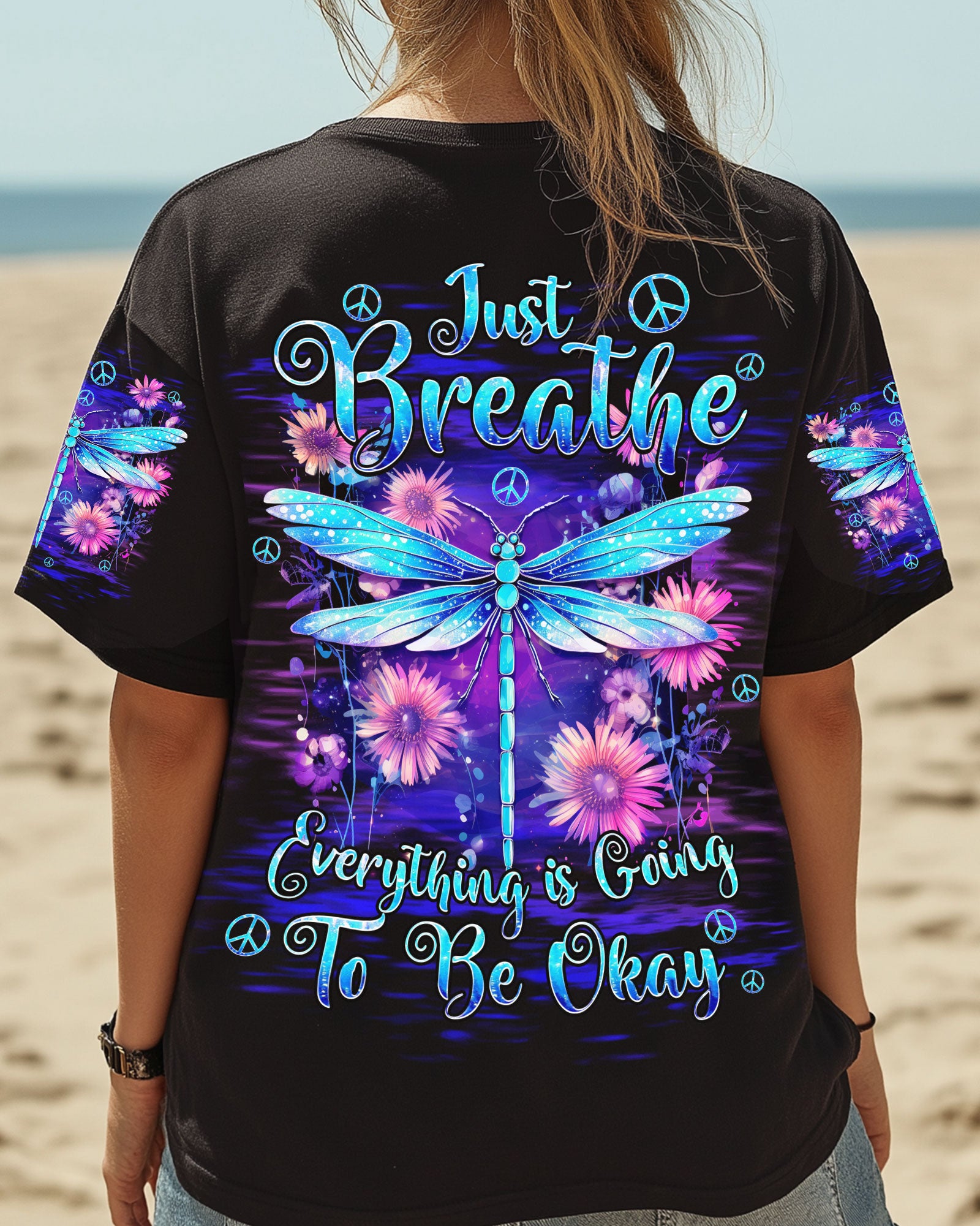 JUST BREATHE DRAGONFLY ALL OVER PRINT - TYQY0905252