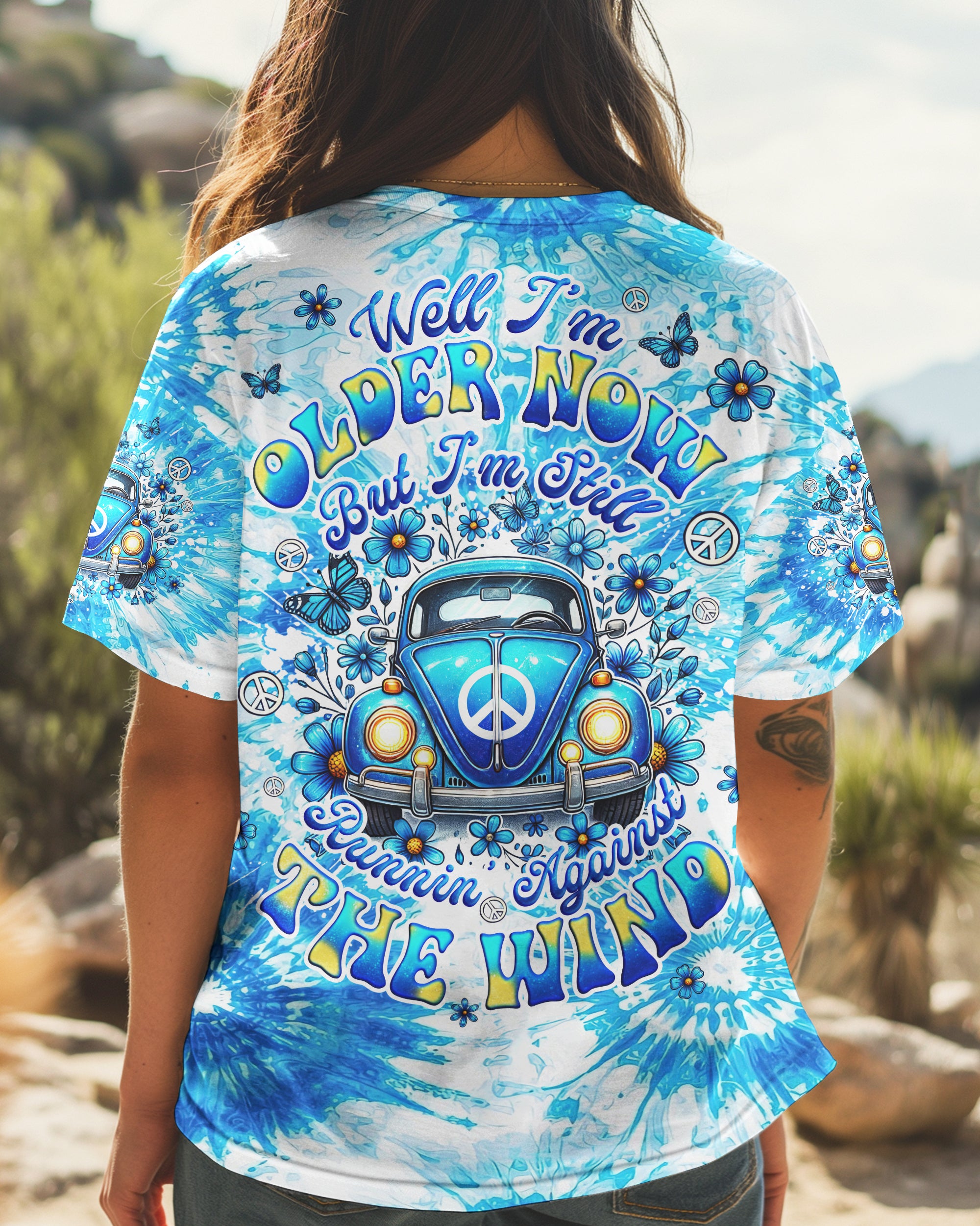 RUNNING AGAINST THE WIND TIE DYE ALL OVER PRINT - TYQY0603254