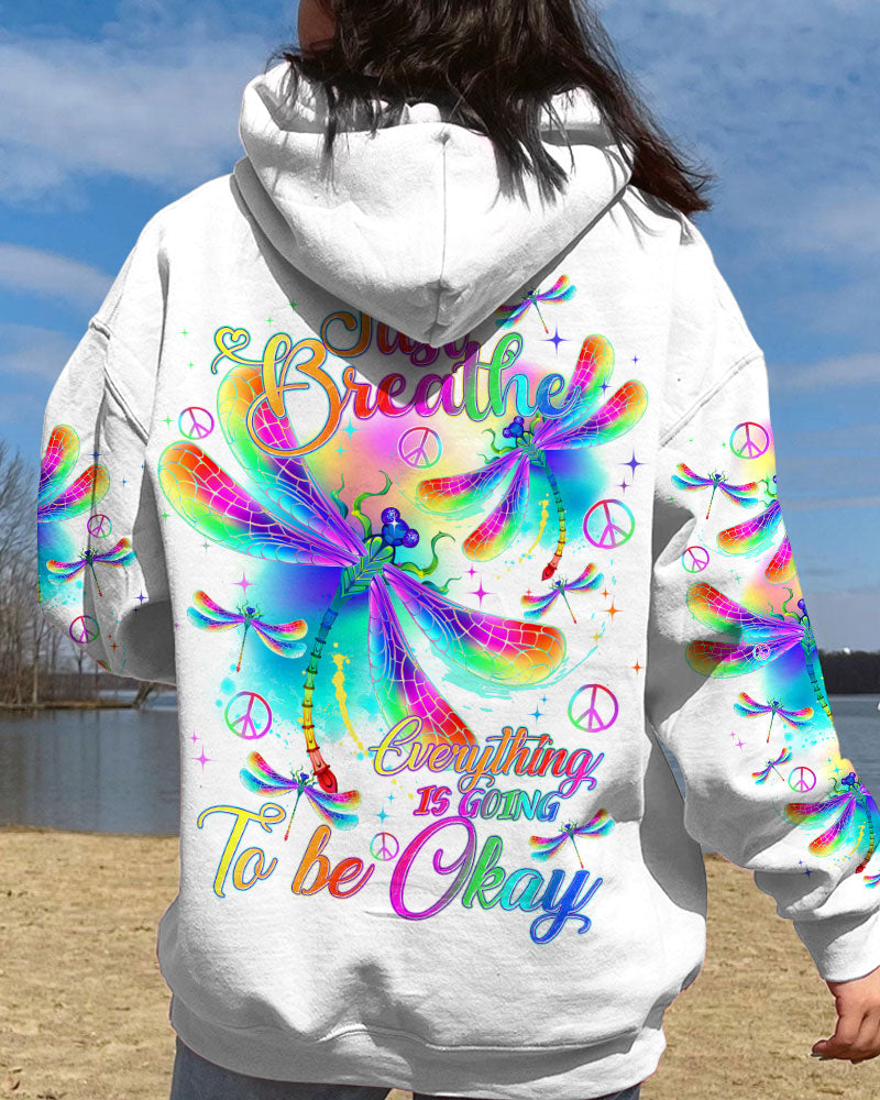 JUST BREATHE DRAGONFLY ALL OVER PRINT - TY1304242