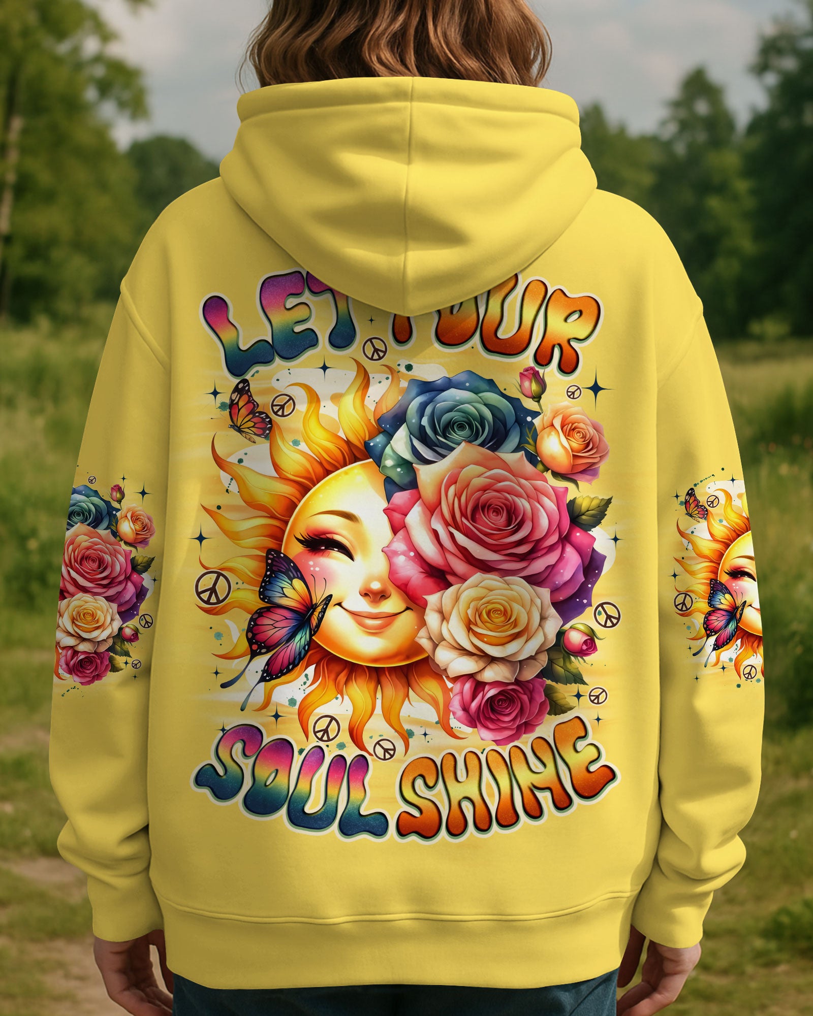 LET YOUR SOUL SHINE HIPPIE SUN ALL OVER PRINT - TYQY1707252