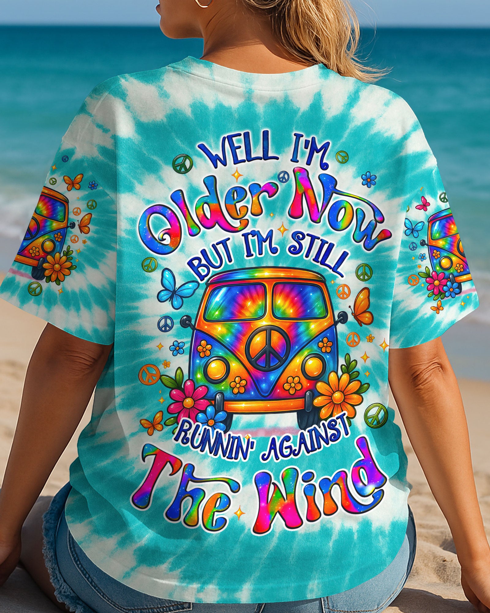 RUNNING AGAINST THE WIND TIE DYE ALL OVER PRINT - TYQY2404251
