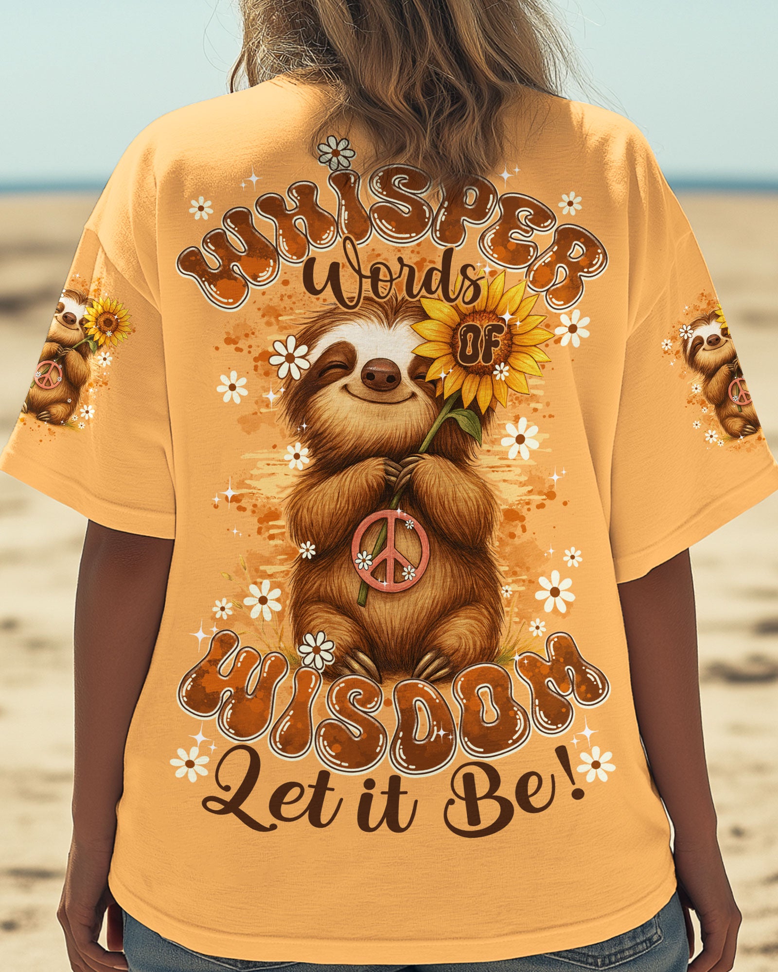 WHISPER WORDS OF WISDOM LET IT BE SLOTH ALL OVER PRINT - TY0609251