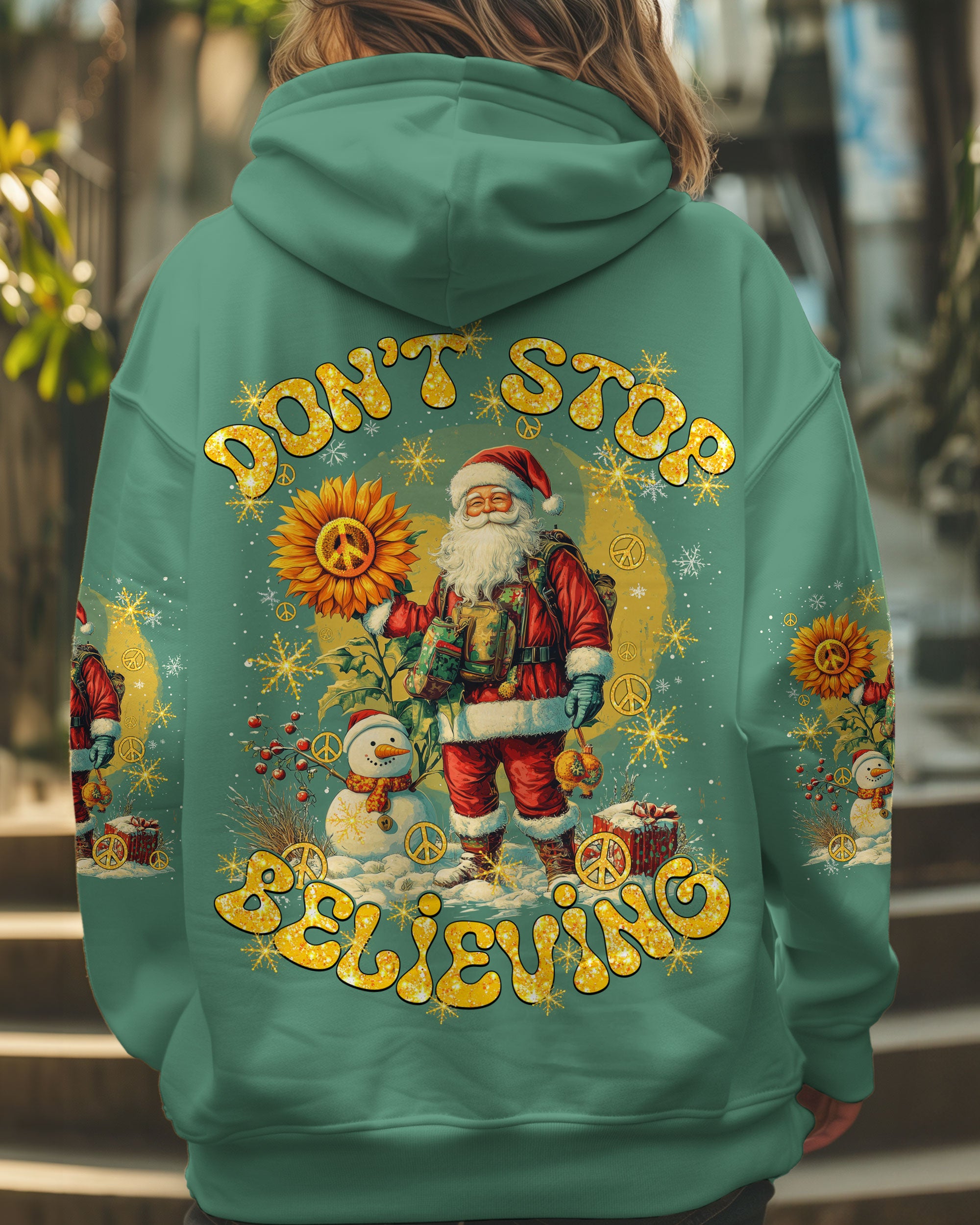 DON'T STOP BELIEVING CHRISTMAS ALL OVER PRINT - TY1311242