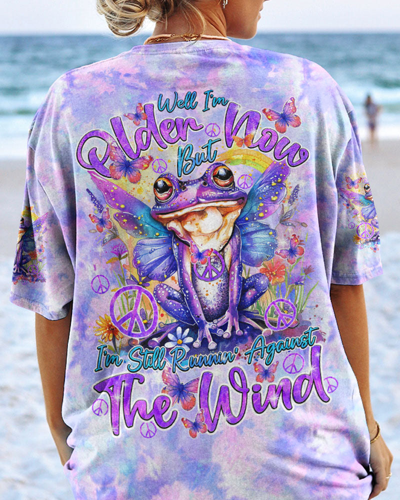 RUNNING AGAINST THE WIND FROG ALL OVER PRINT - TY0603241