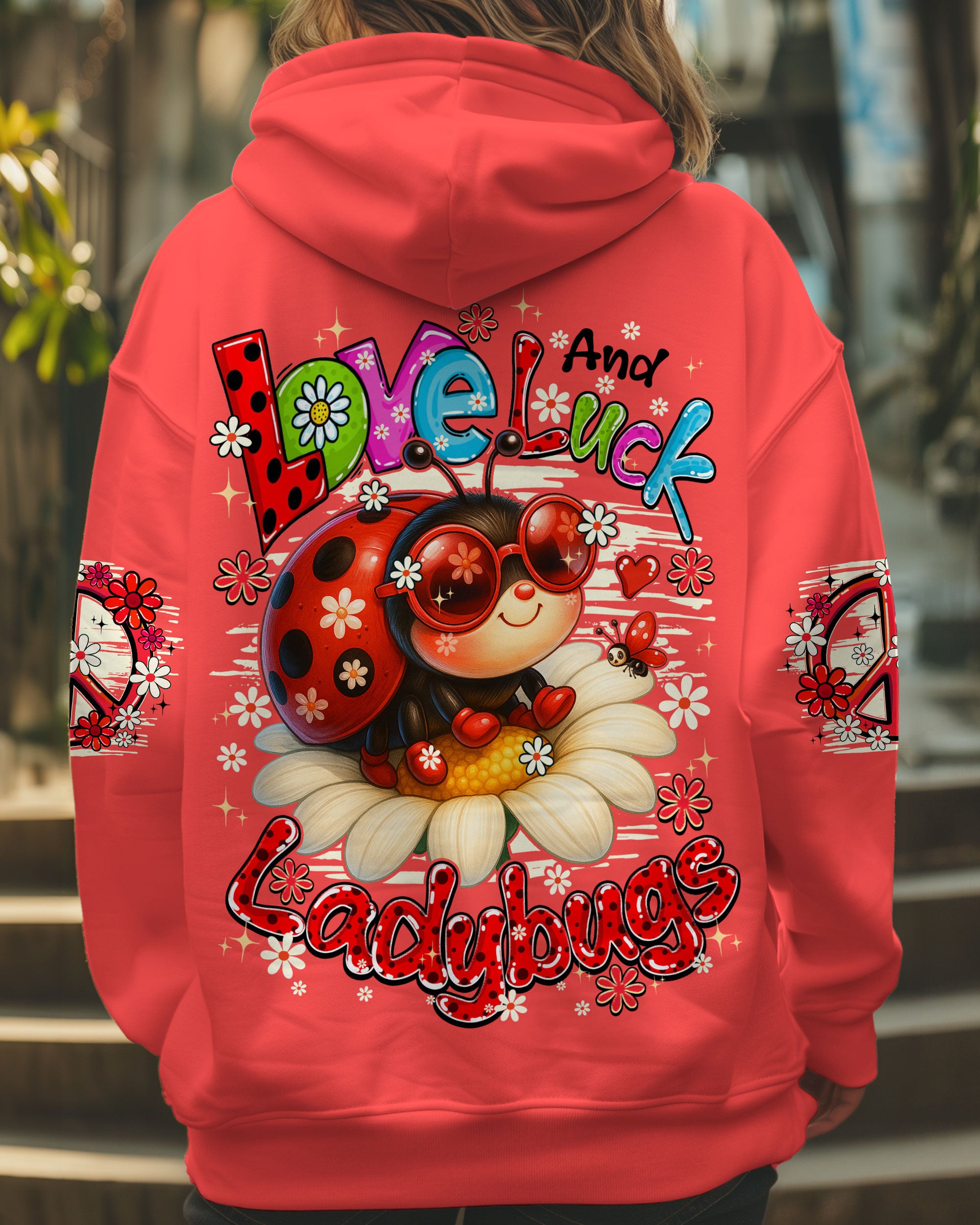LOVE AND LUCK LADYBUGS ALL OVER PRINT - TYQY23062510
