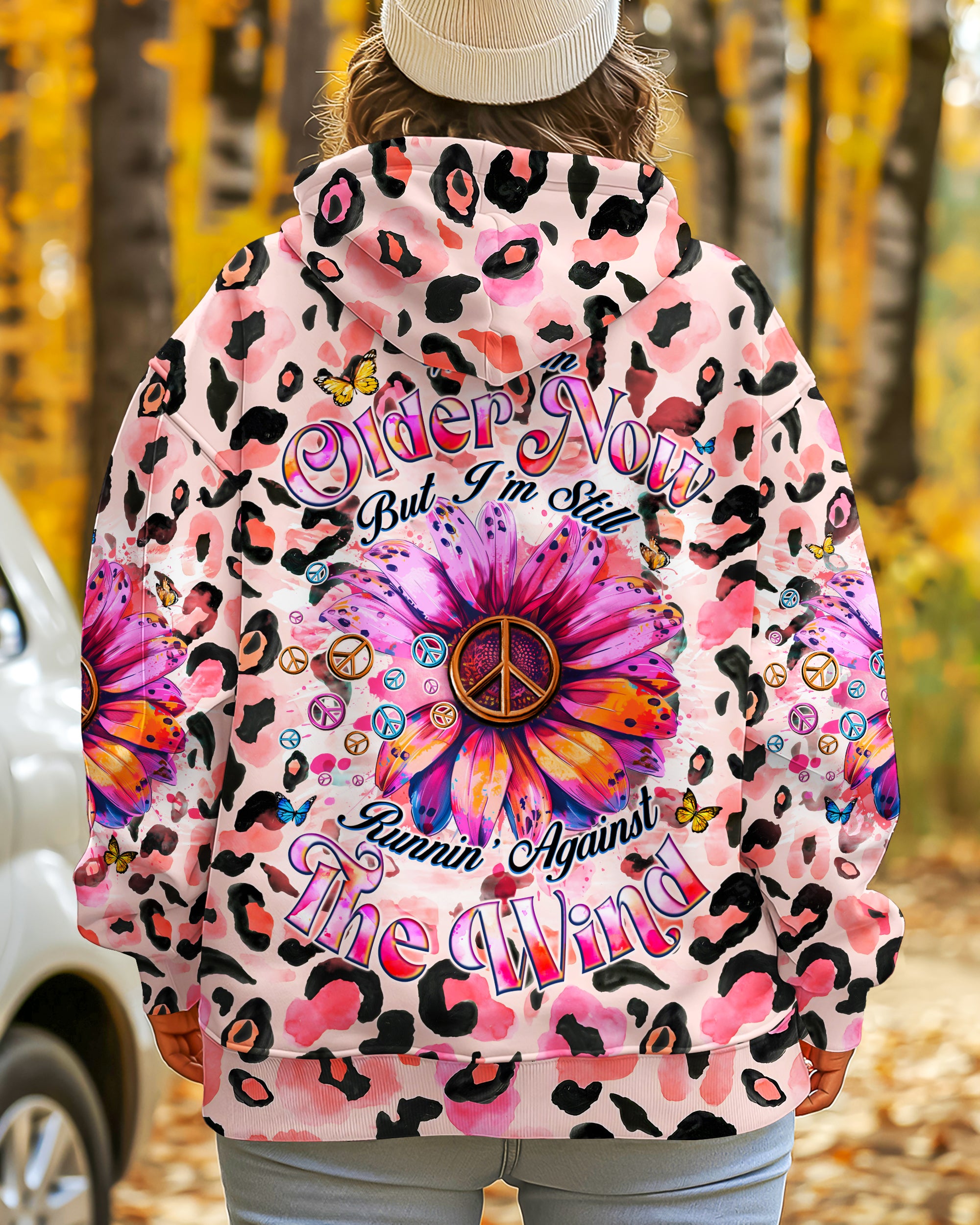 RUNNING AGAINST THE WIND SUNFLOWER LEOPARD ALL OVER PRINT - TYQY1002251