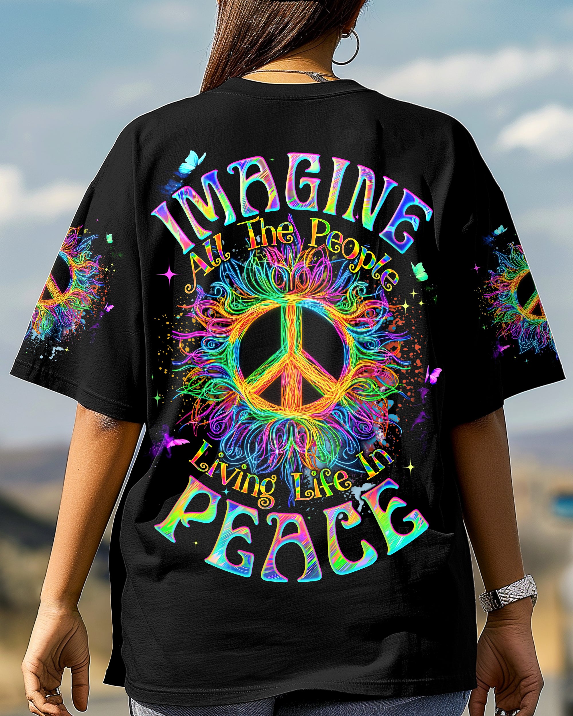 IMAGINE ALL THE PEOPLE LIVING LIFE IN PEACE ALL OVER PRINT - TYQY2503253