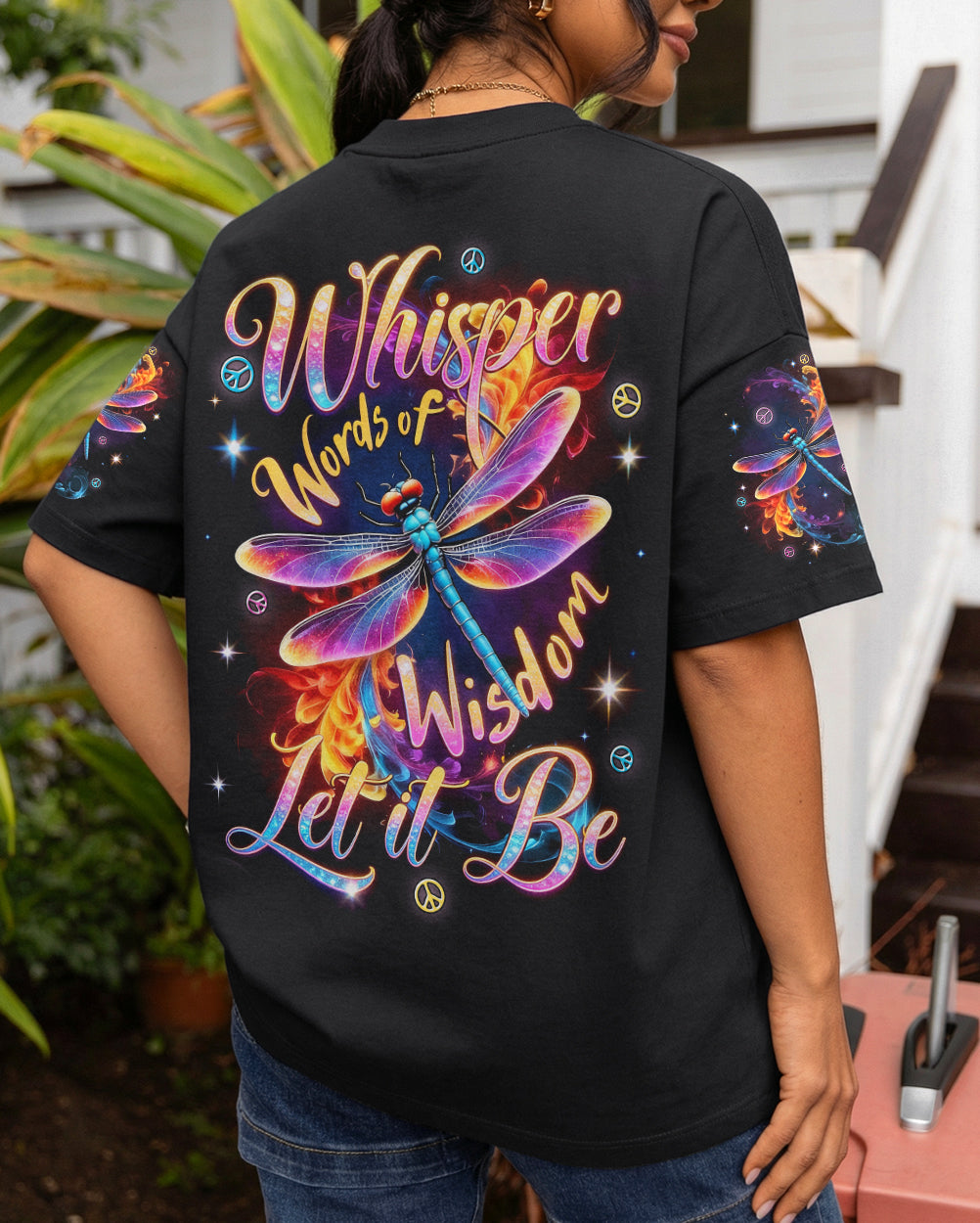 WHISPER WORDS OF WISDOM LET IT BE DRAGONFLY ALL OVER PRINT - TYTD0902261