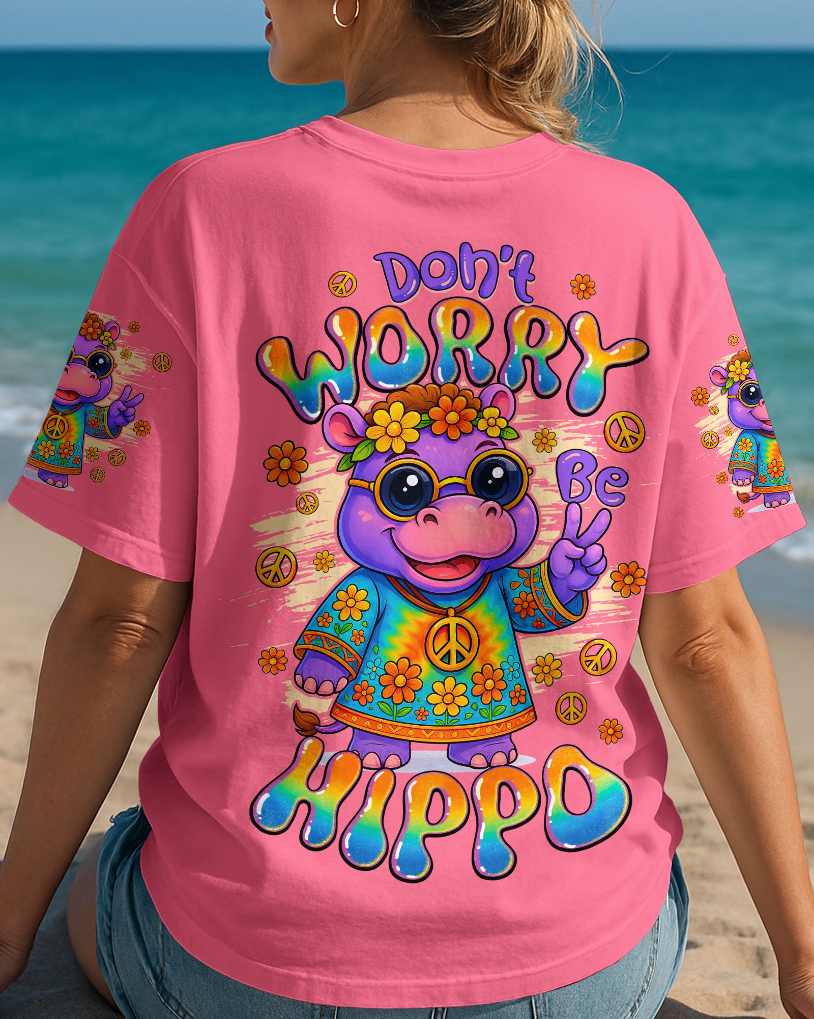 DON'T WORRY BE HIPPO ALL OVER PRINT - TYQY2006251
