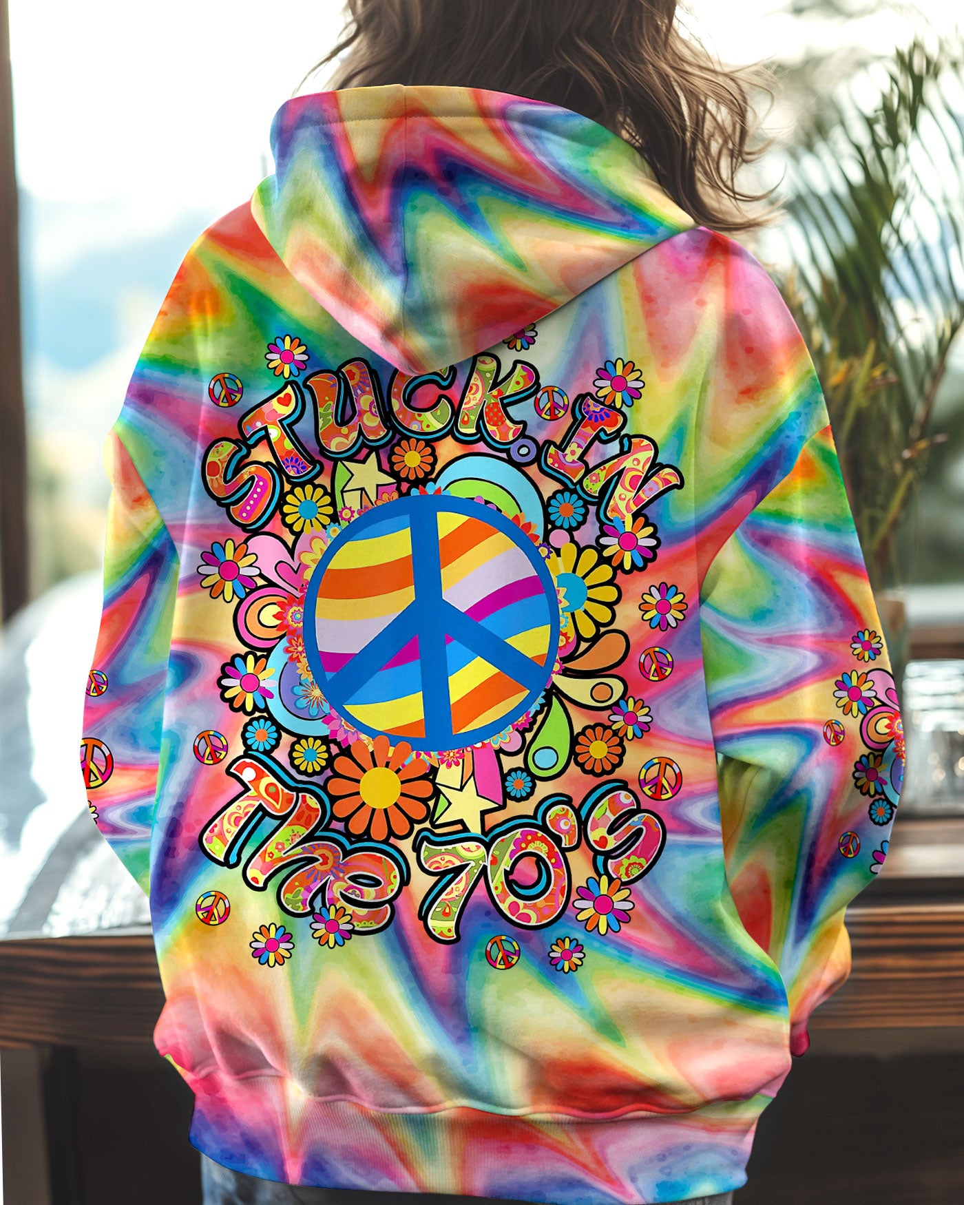 STUCK IN THE 70'S TIE DYE ALL OVER PRINT - TY1408241