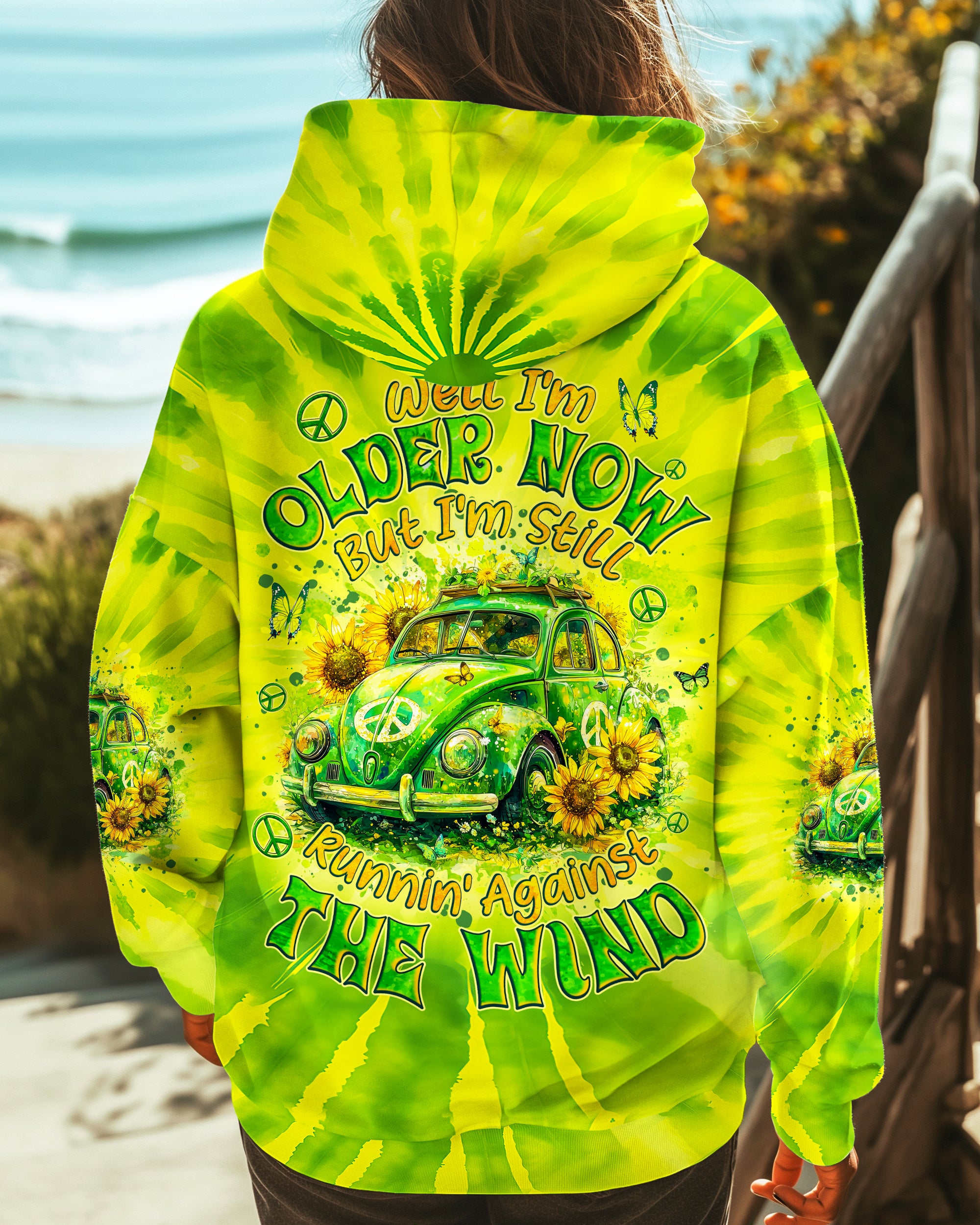 RUNNING AGAINST THE WIND BEETLE CAR TIE DYE ALL OVER PRINT - TYQY2001251