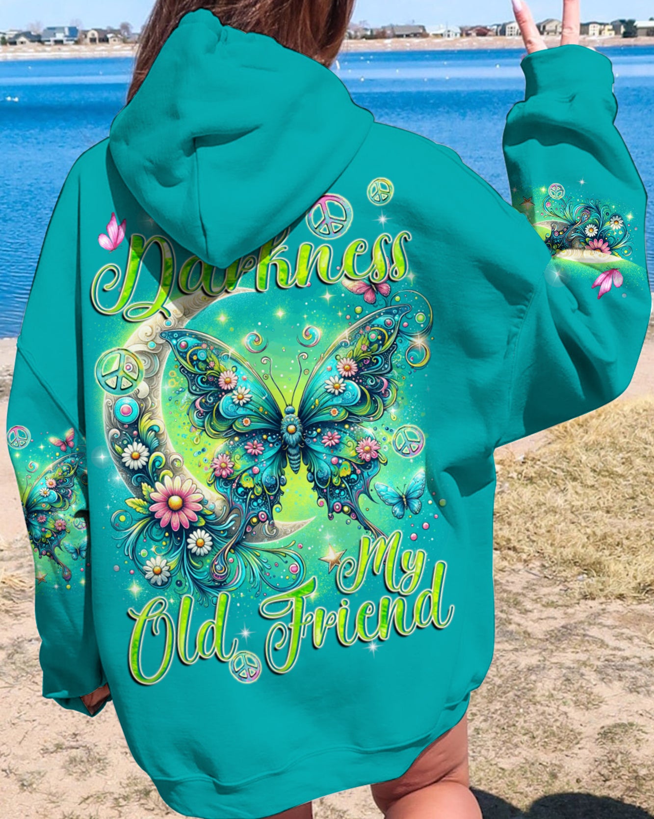 HELLO DARKNESS MY OLD FRIEND BUTTERFLY ALL OVER PRINT - TYQY2311234