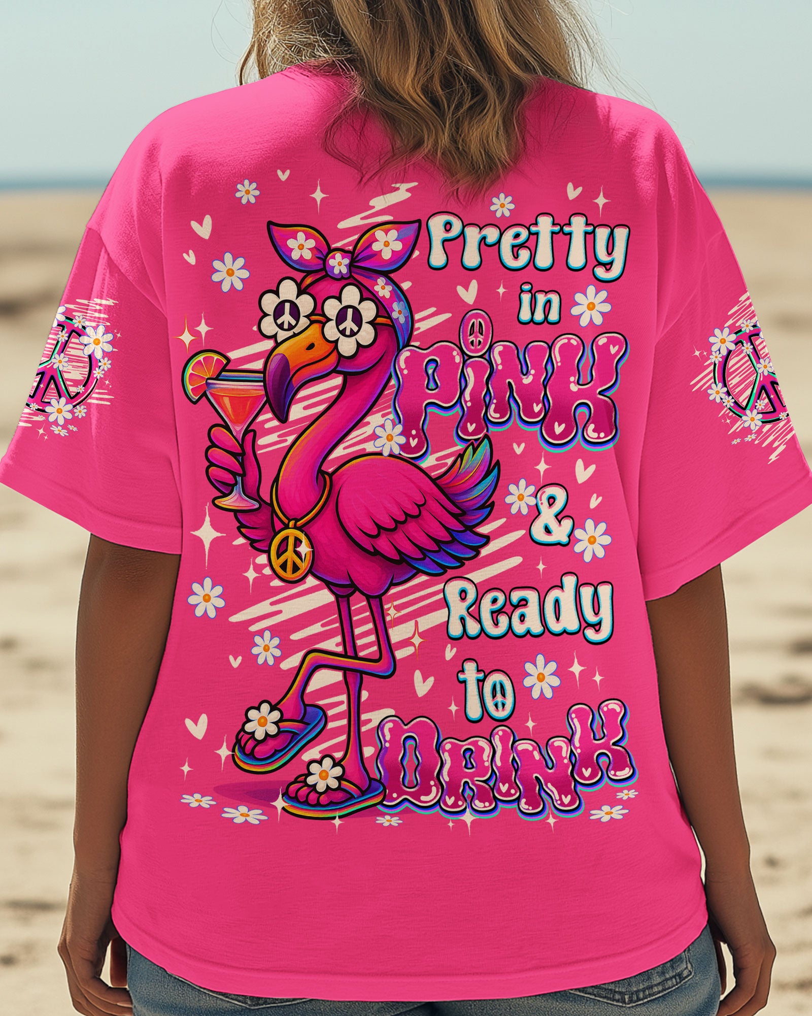 PRETTY IN PINK FLAMINGO ALL OVER PRINT - TY0707251