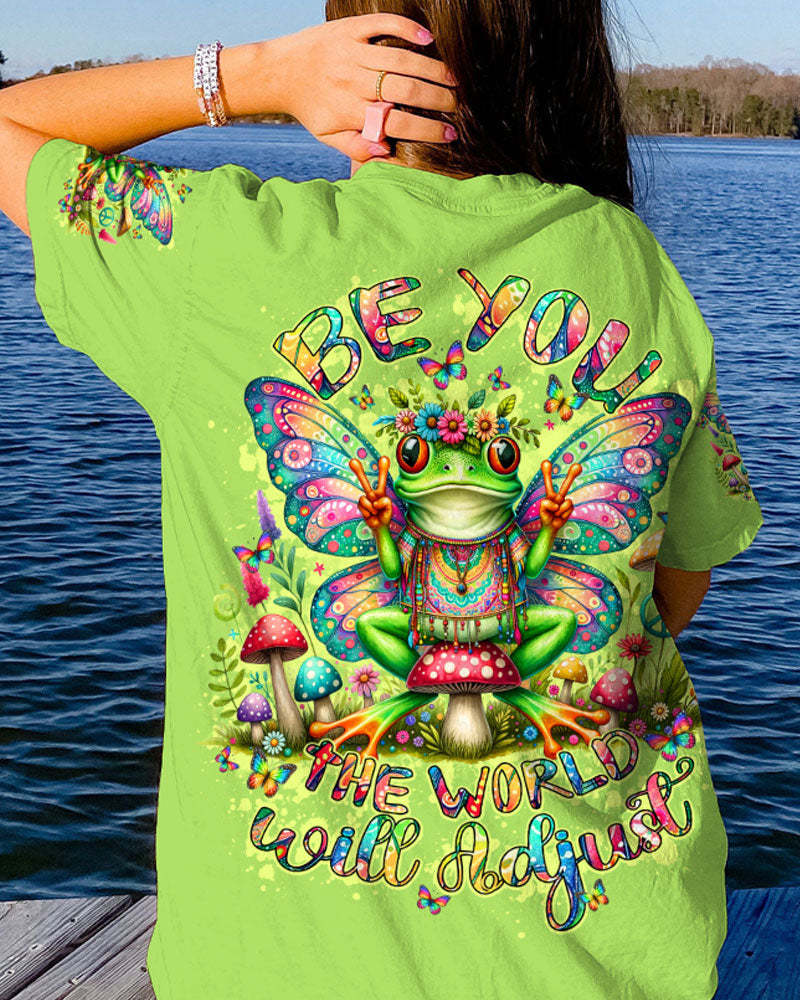 BE YOU THE WORLD WILL ADJUST FROG ALL OVER PRINT - TY1610232