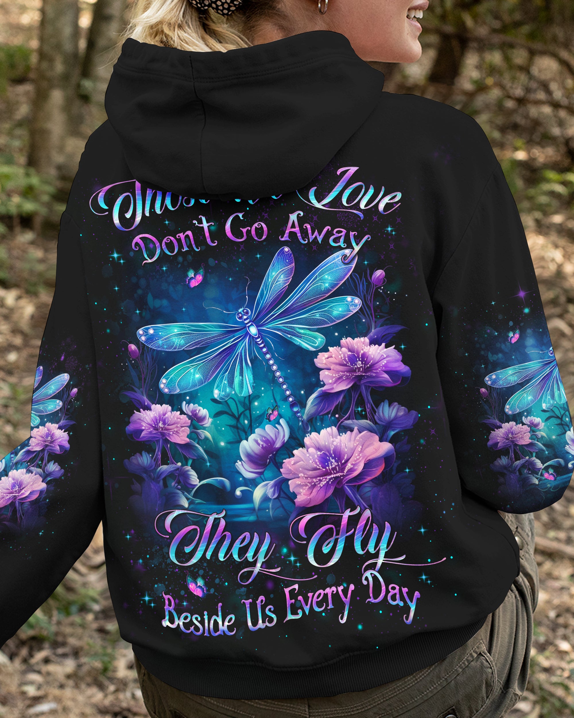 THOSE WE LOVE DON'T GO AWAY DRAGONFLY ALL OVER PRINT - YHLH1210231