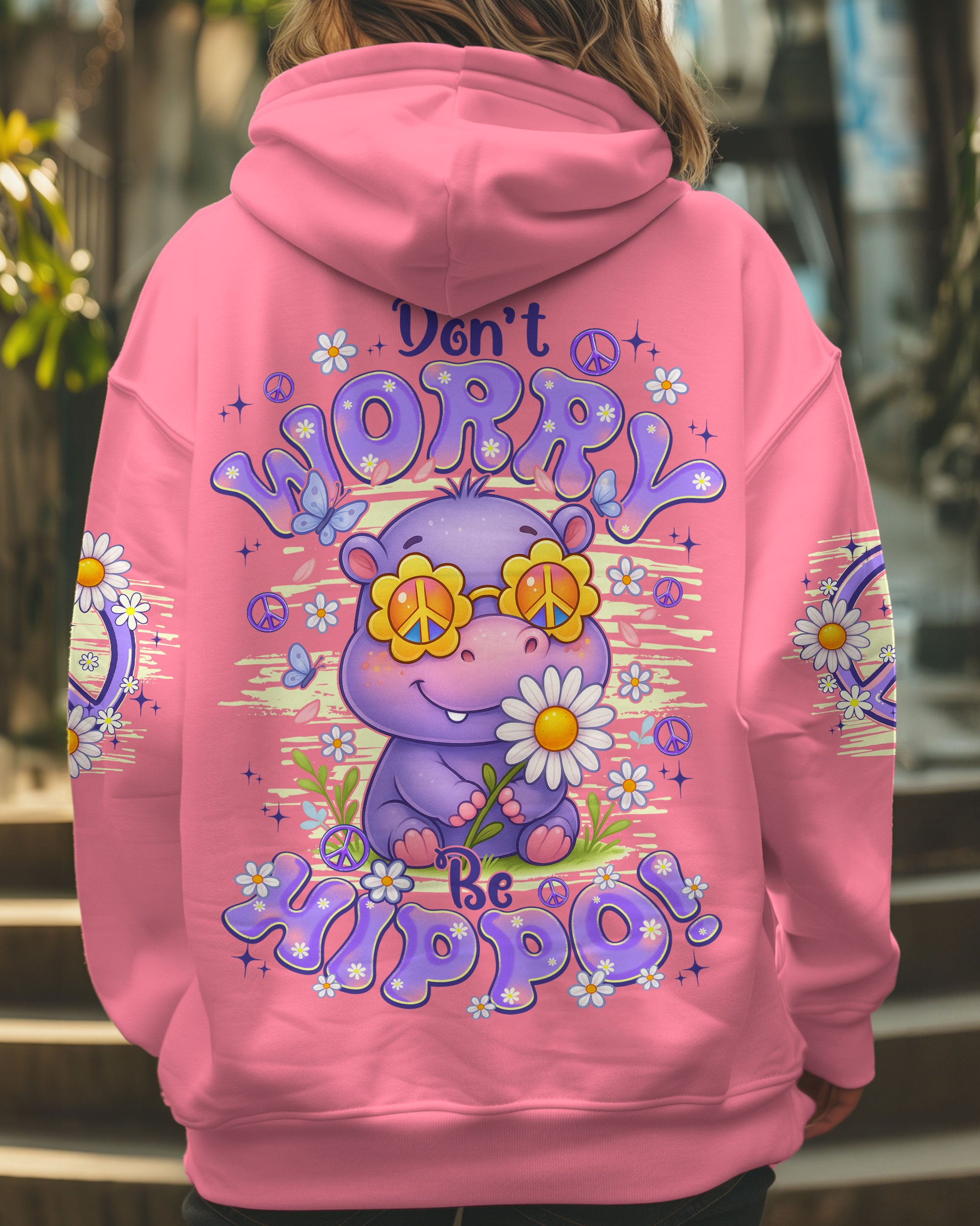 DON'T WORRY BE HIPPO ALL OVER PRINT - TYQY1906254