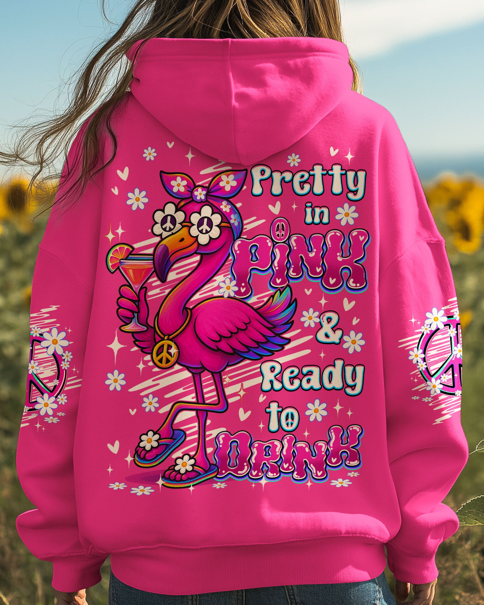 PRETTY IN PINK FLAMINGO ALL OVER PRINT - TY0707251