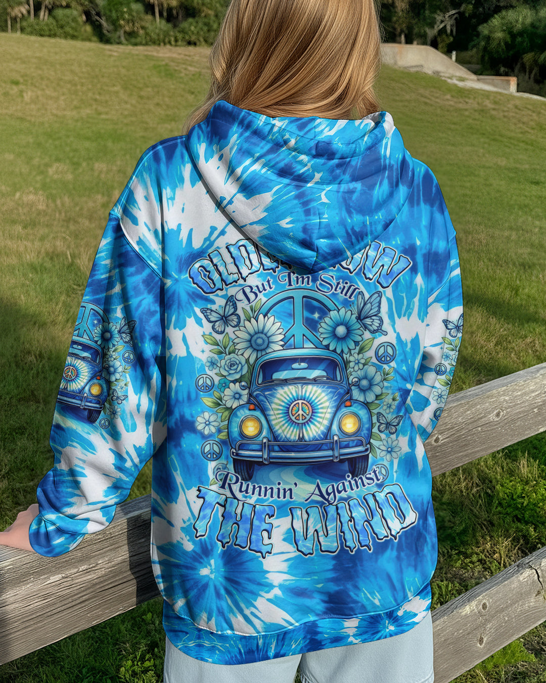 RUNNING AGAINST THE WIND CAR TIE DYE ALL OVER PRINT - TYTD2811252