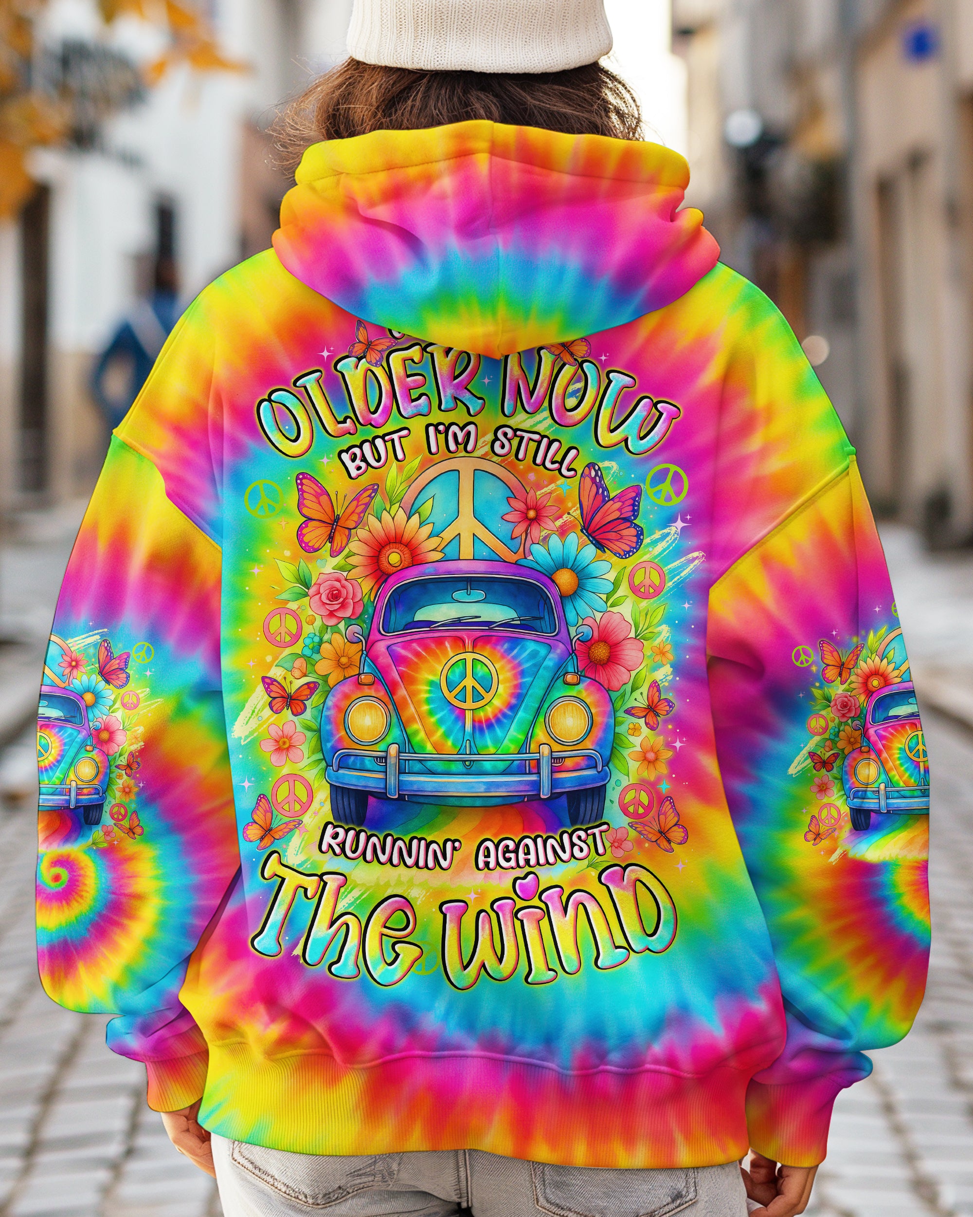 RUNNING AGAINST THE WIND CAR TIE DYE ALL OVER PRINT - TYTD2008252