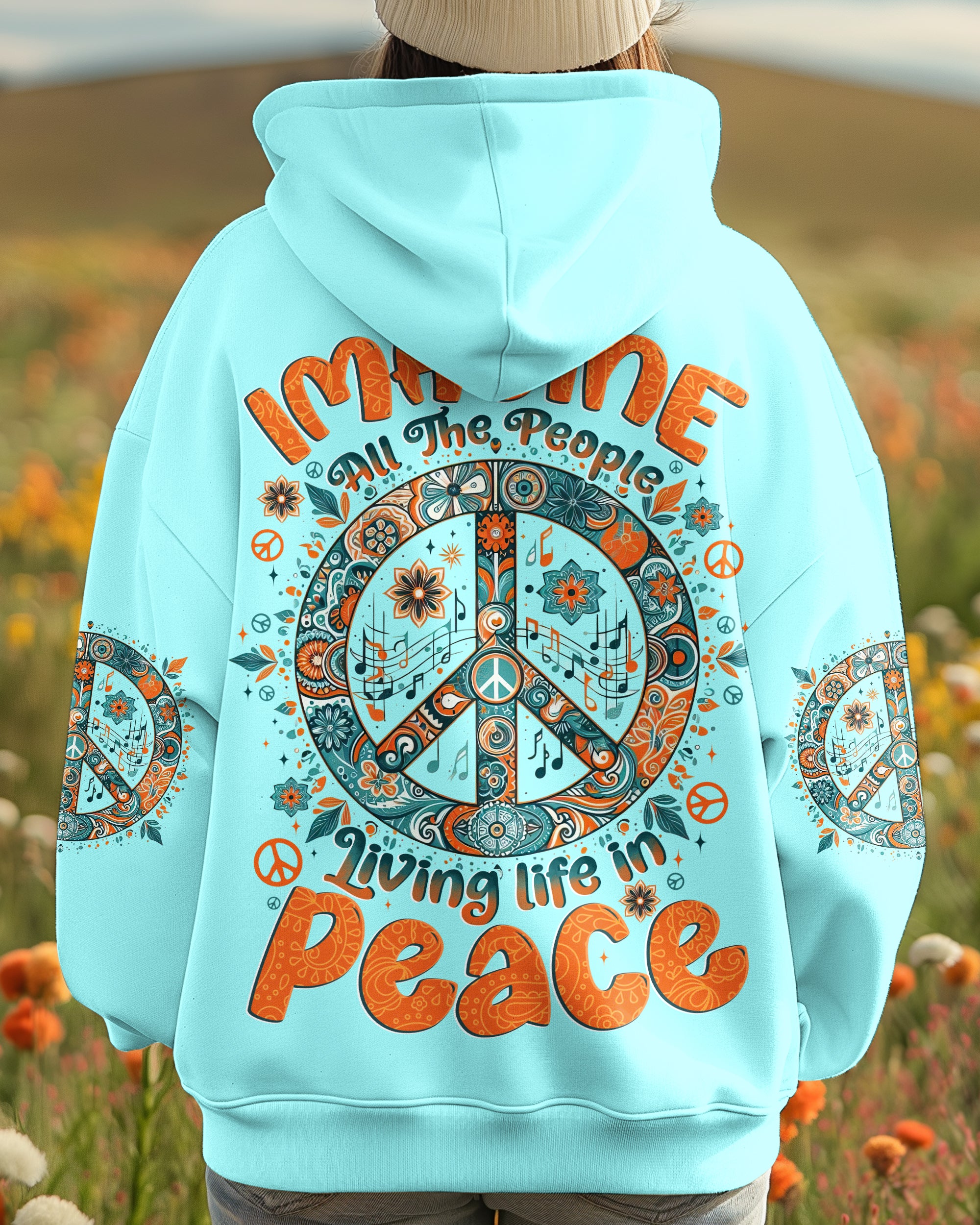 IMAGINE ALL THE PEOPLE LIVING LIFE IN PEACE ALL OVER PRINT - TYTD3007251