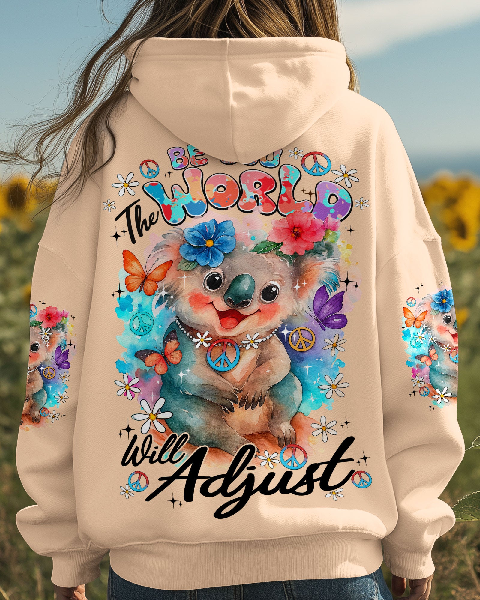 BE YOU THE WORLD WILL ADJUST KOALA ALL OVER PRINT - TY0409251