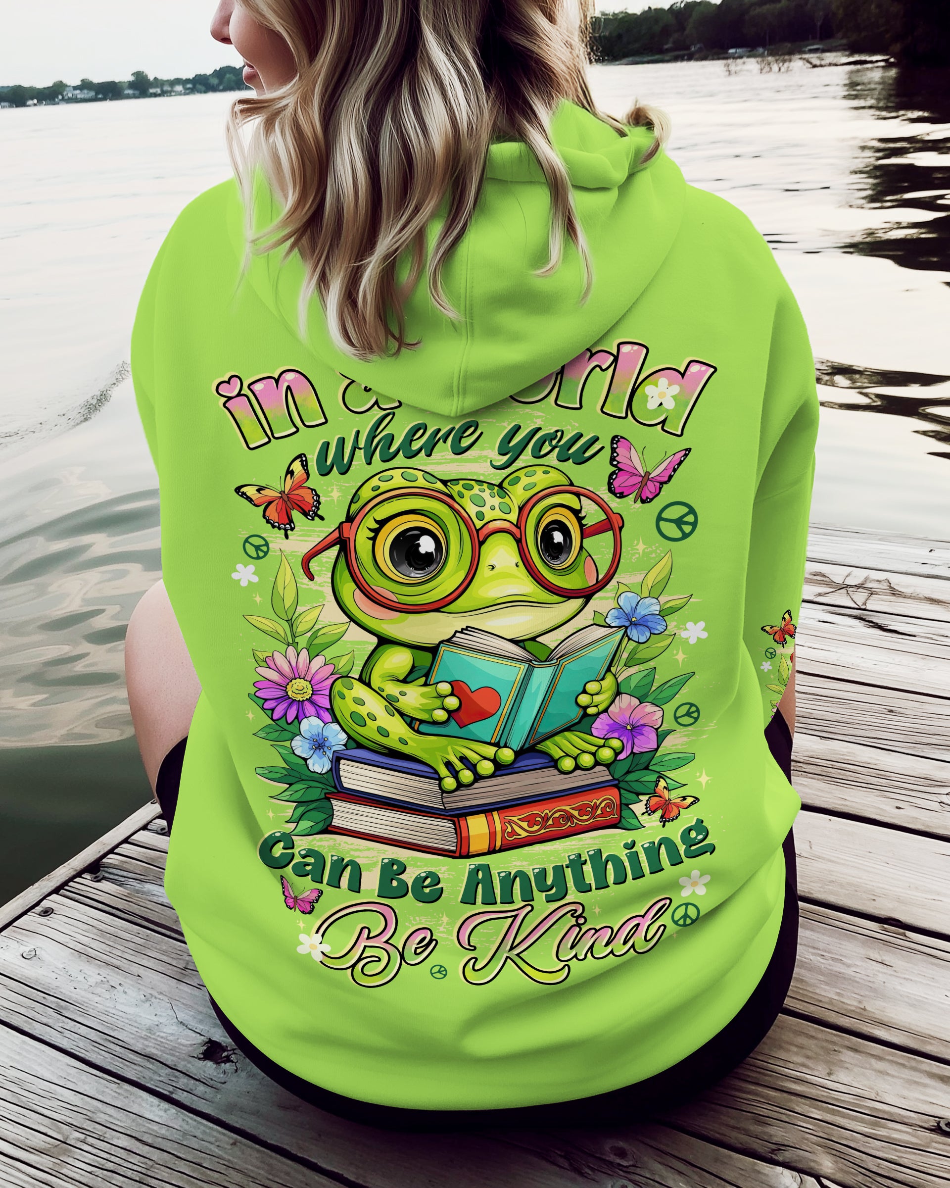 BE KIND FROG ALL OVER PRINT - TYTD1009251