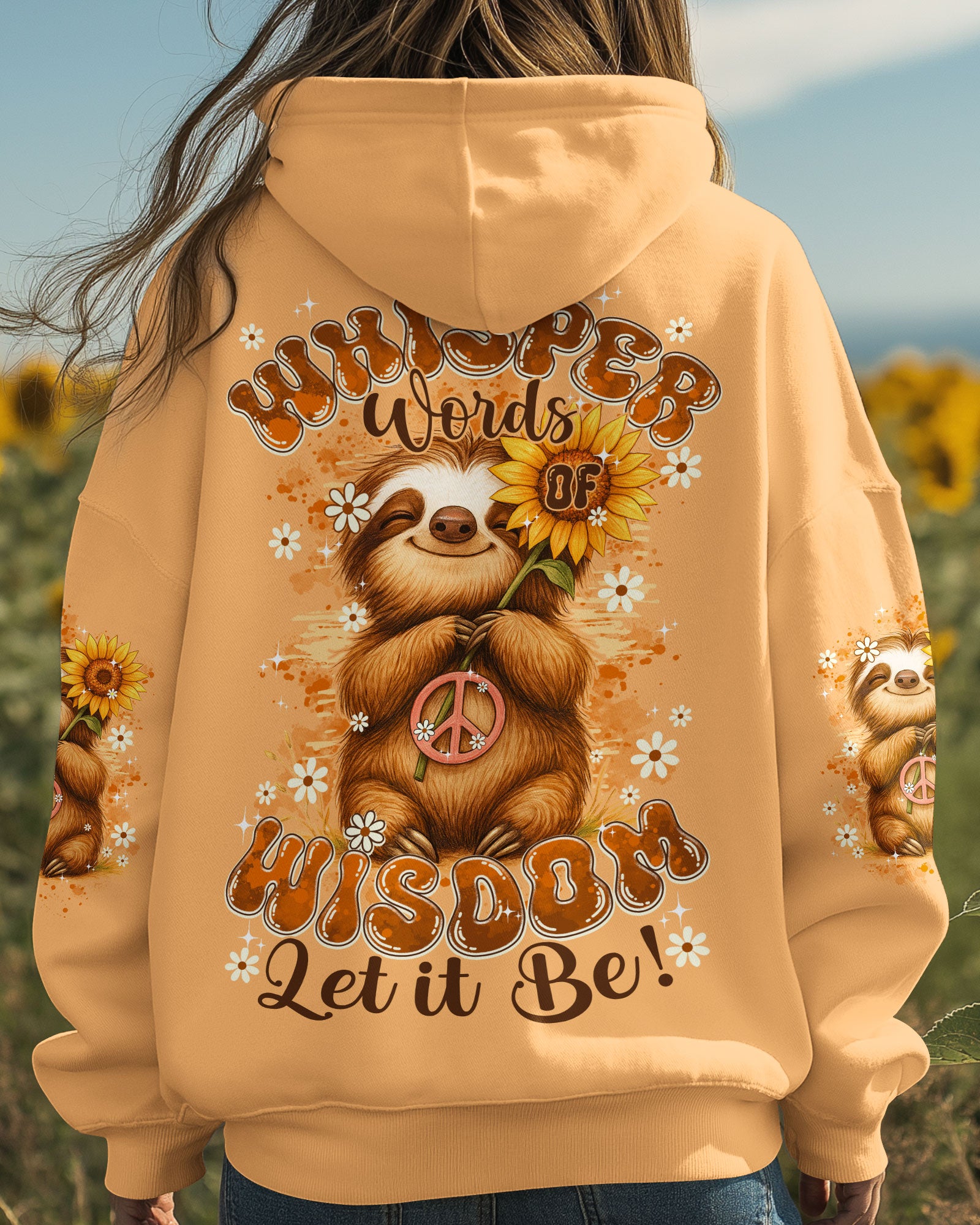 WHISPER WORDS OF WISDOM LET IT BE SLOTH ALL OVER PRINT - TY0609251