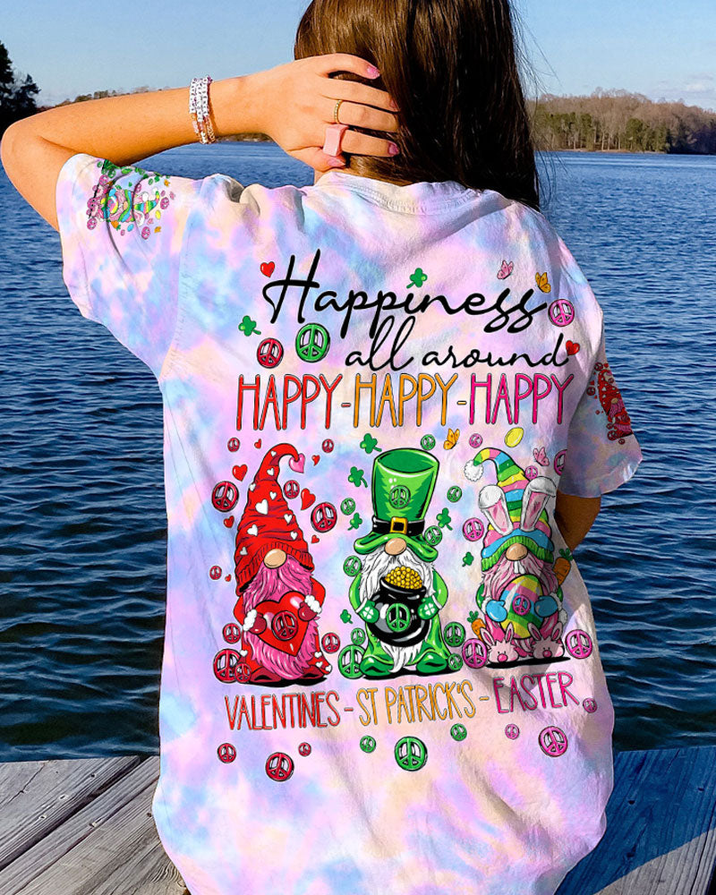 HAPPINESS ALL AROUND GNOMIE ALL OVER PRINT - TY2612231