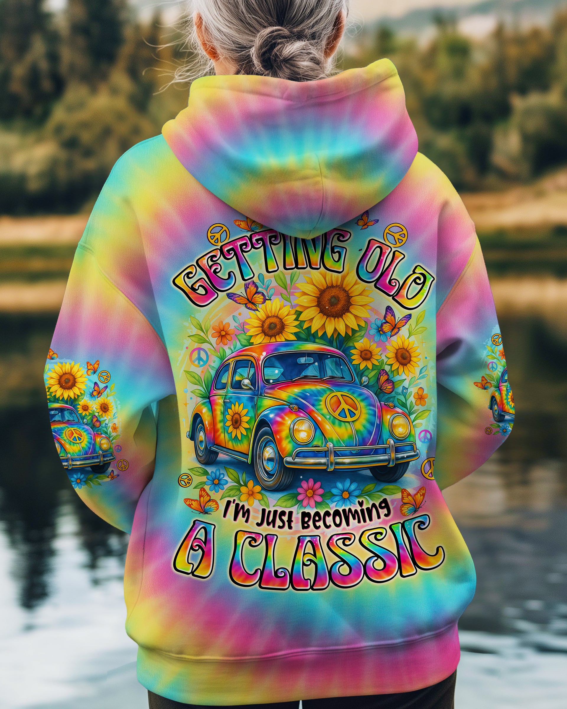 I'M NOT GETTING OLD HIPPIE CAR TIE DYE ALL OVER PRINT - TYTD2108251