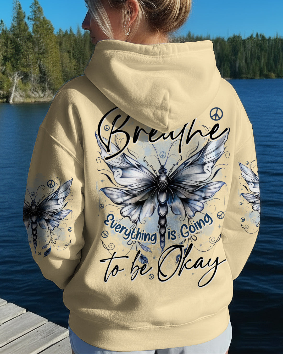 JUST BREATHE BUTTERFLY ALL OVER PRINT - TYTD1711253