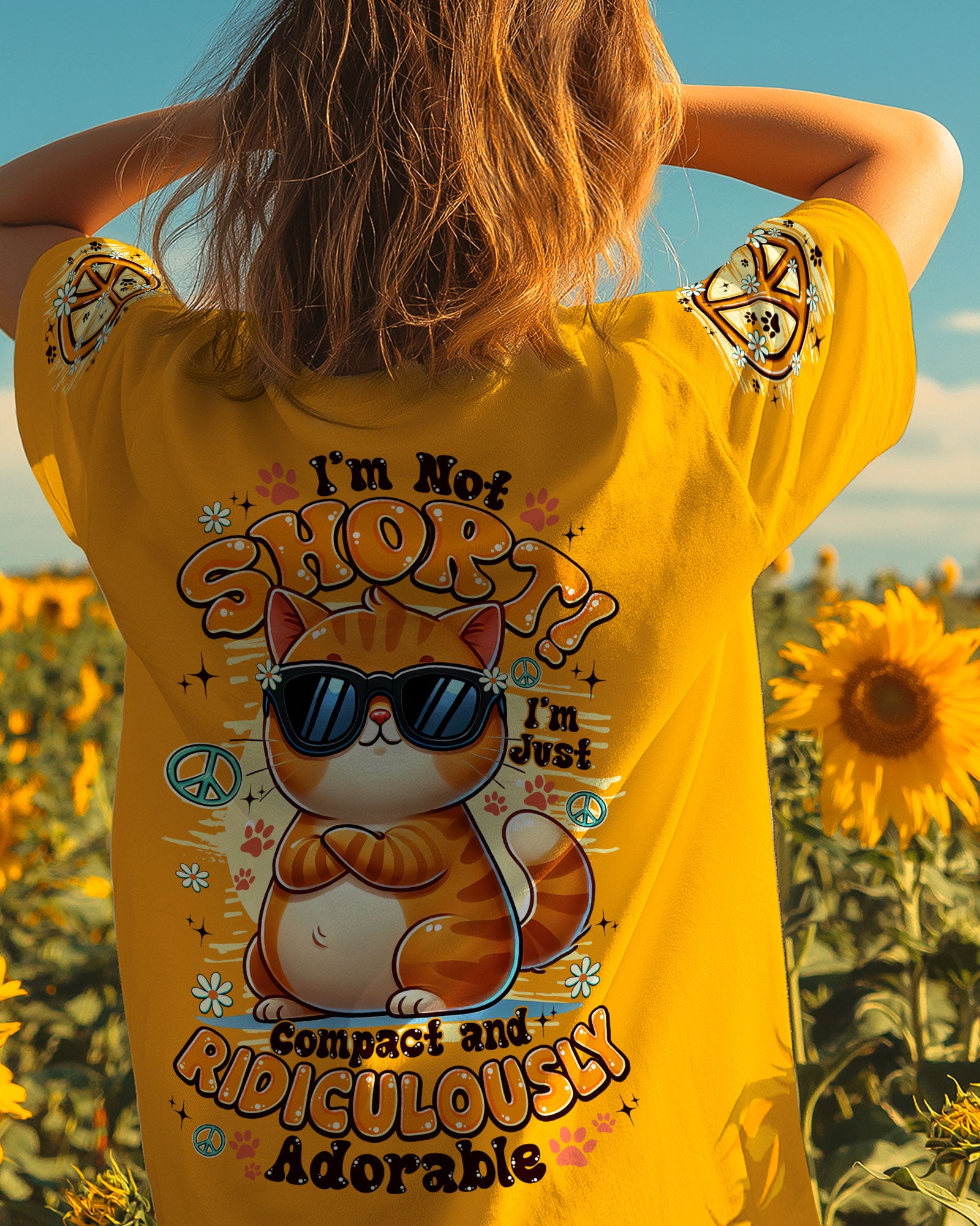 I'M NOT SHORT CAT ALL OVER PRINT - TY2810251