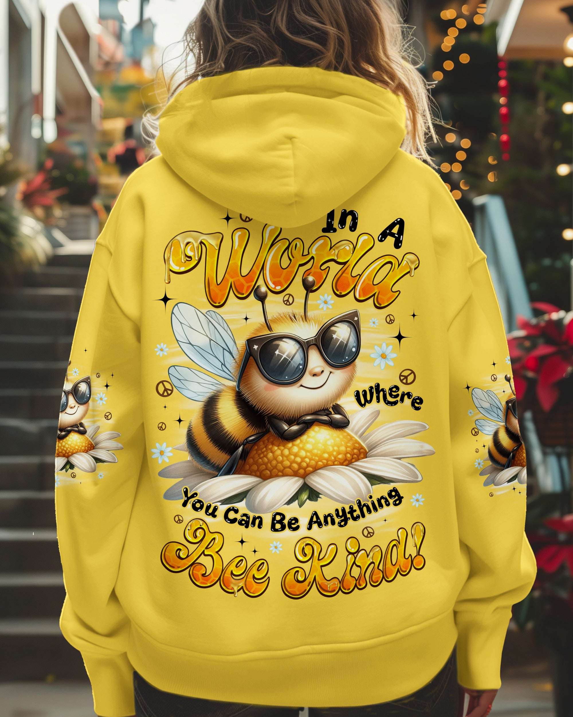 IN A WORLD WHERE YOU CAN BE ANYTHING BEE KIND ALL OVER PRINT - TYQY1106251