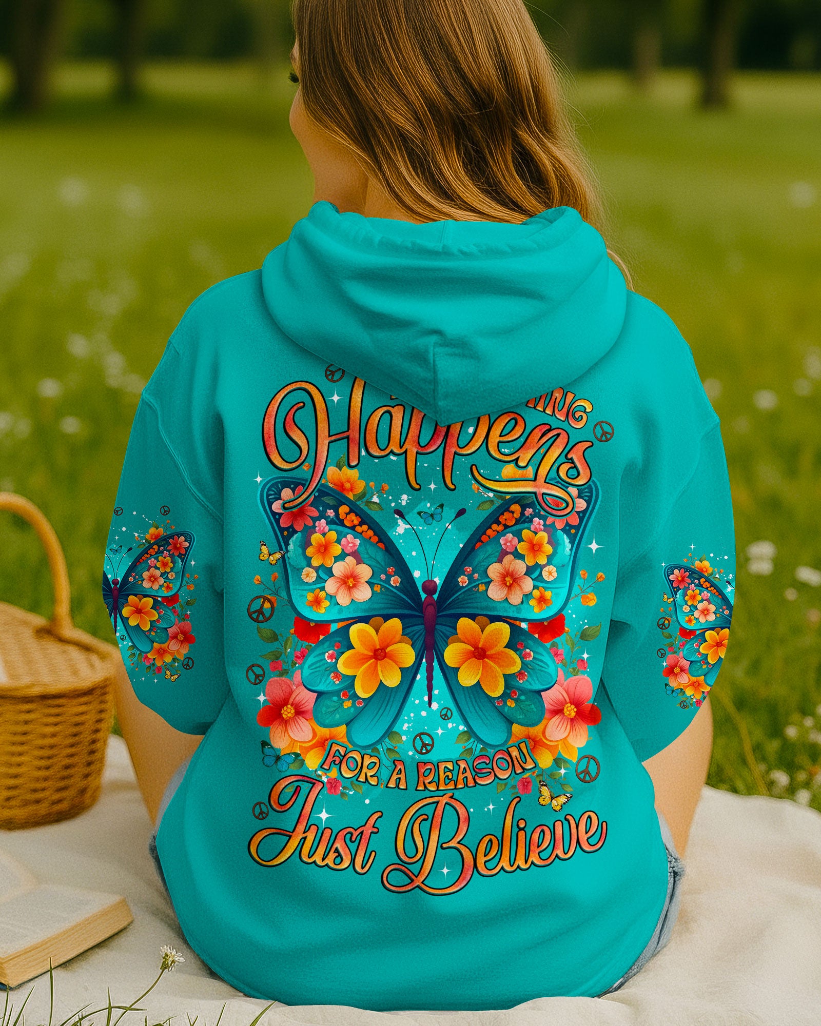 JUST BELIEVE BUTTERFLY ALL OVER PRINT - TYQY0111251