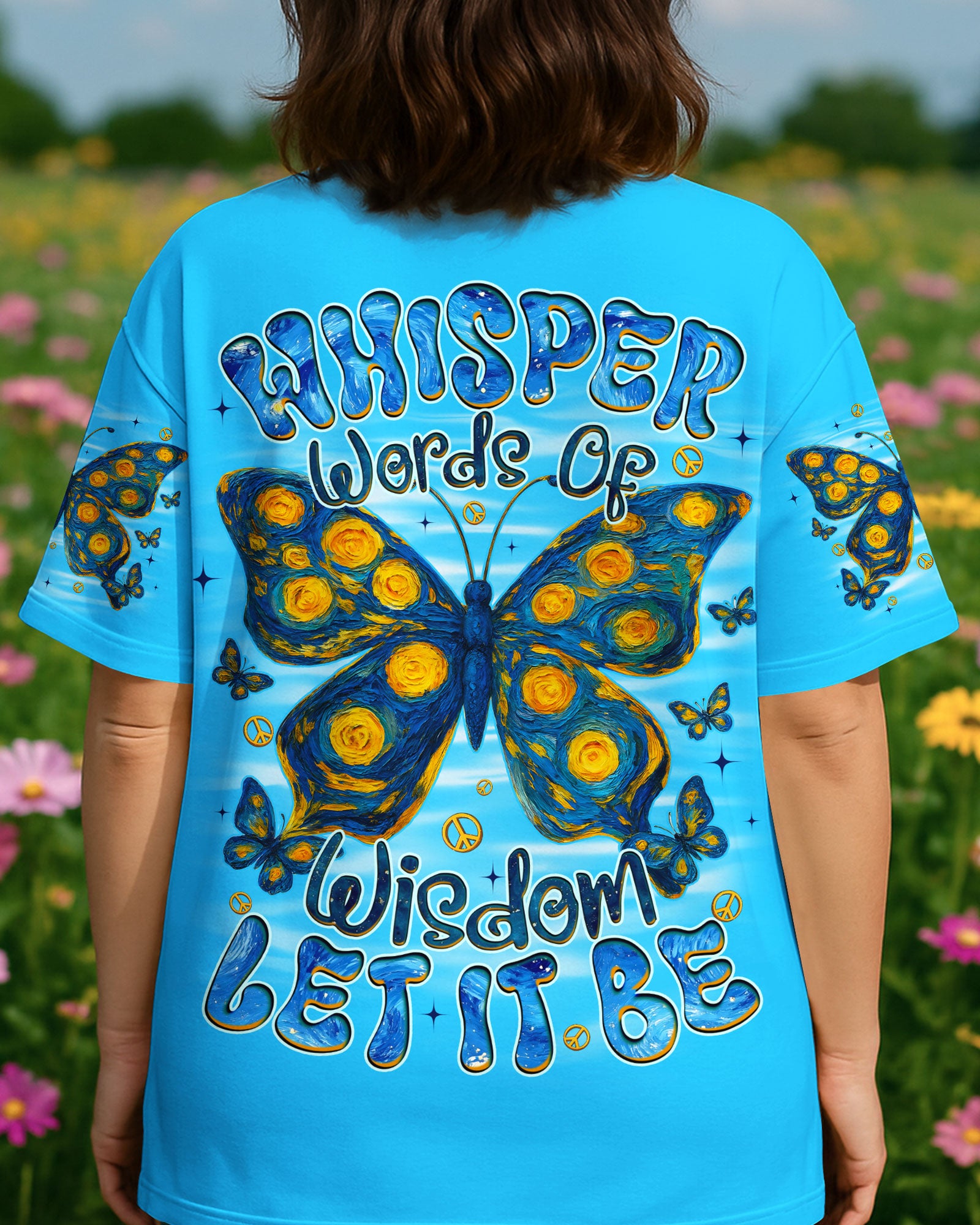 WHISPER WORDS OF WISDOM LET IT BE BUTTERFLY ALL OVER PRINT - TYQY2409253