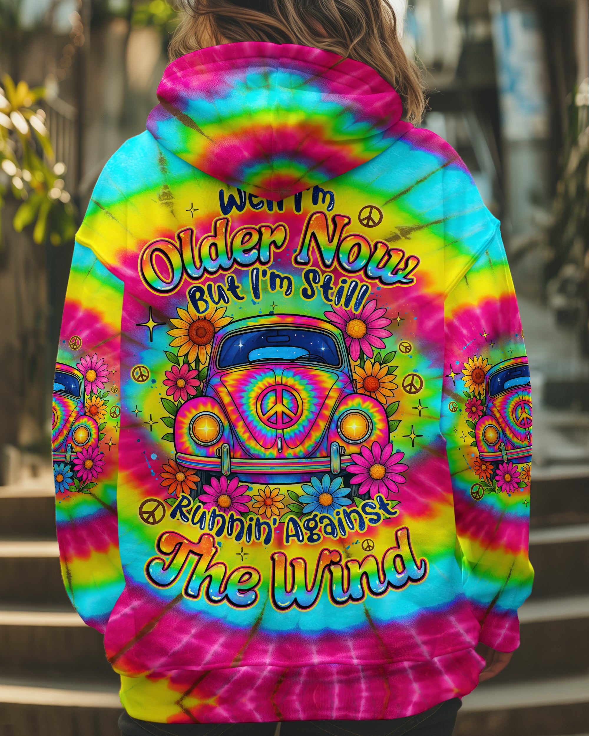 RUNNING AGAINST THE WIND TIE DYE ALL OVER PRINT - TYQY1306252