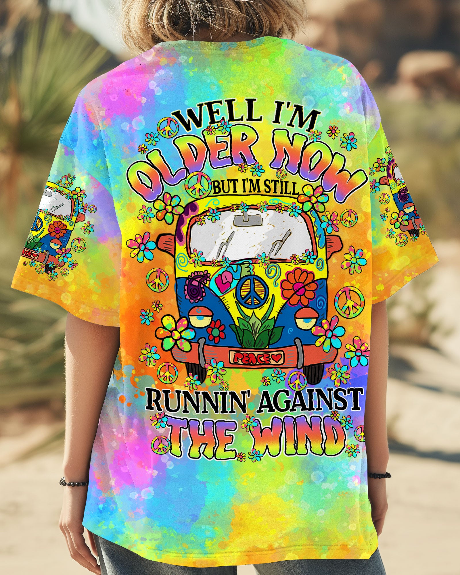 RUNNING AGAINST THE WIND TIE DYE ALL OVER PRINT - TY1408242