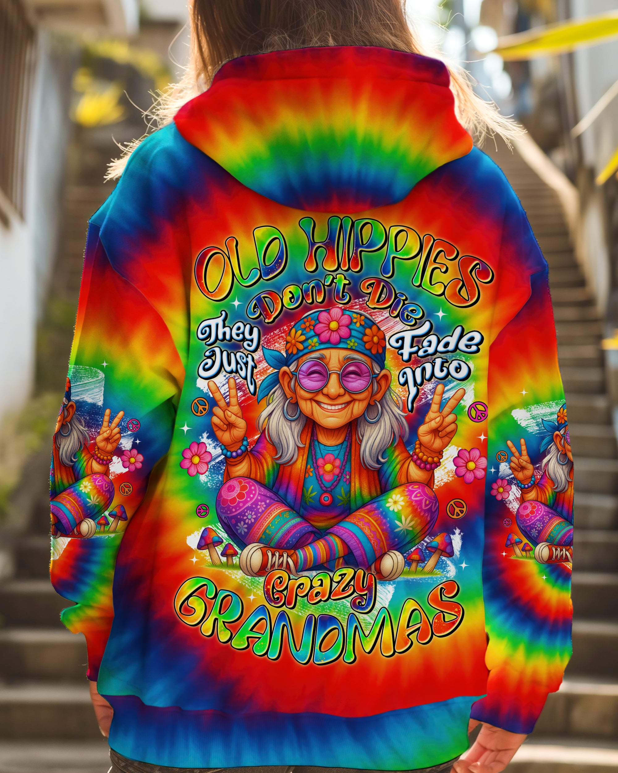 OLD HIPPIES TIE DYE ALL OVER PRINT - TYTD3006253