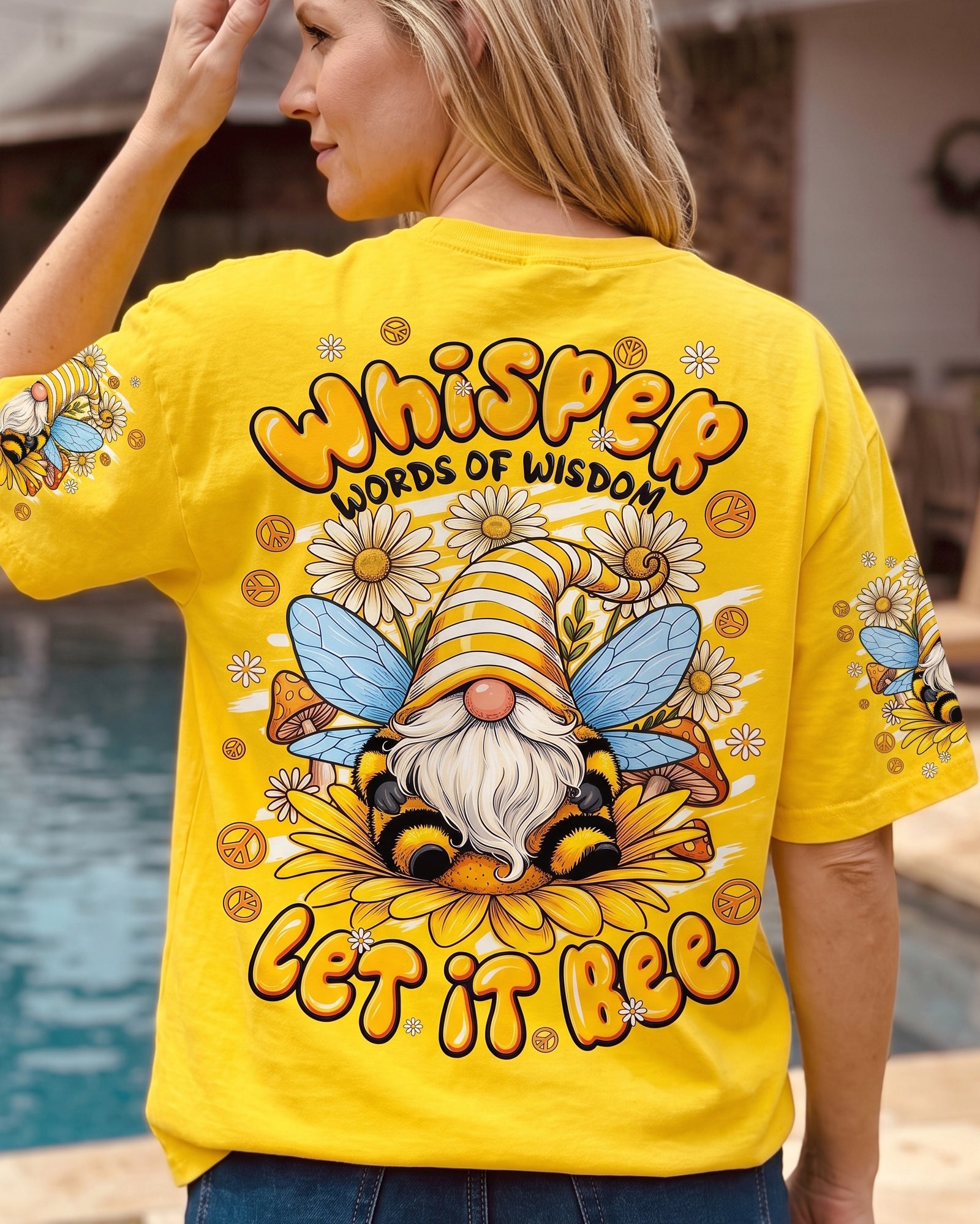 WHISPER WORDS OF WISDOM LET IT BEE GNOME ALL OVER PRINT - TYPQ1407261