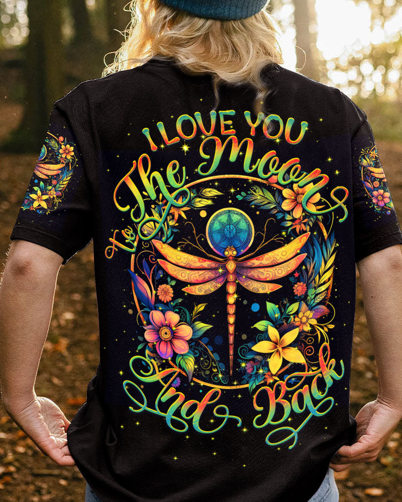 LOVE YOU TO THE MOON AND BACK DRAGONFLY ALL OVER PRINT - TY2107231