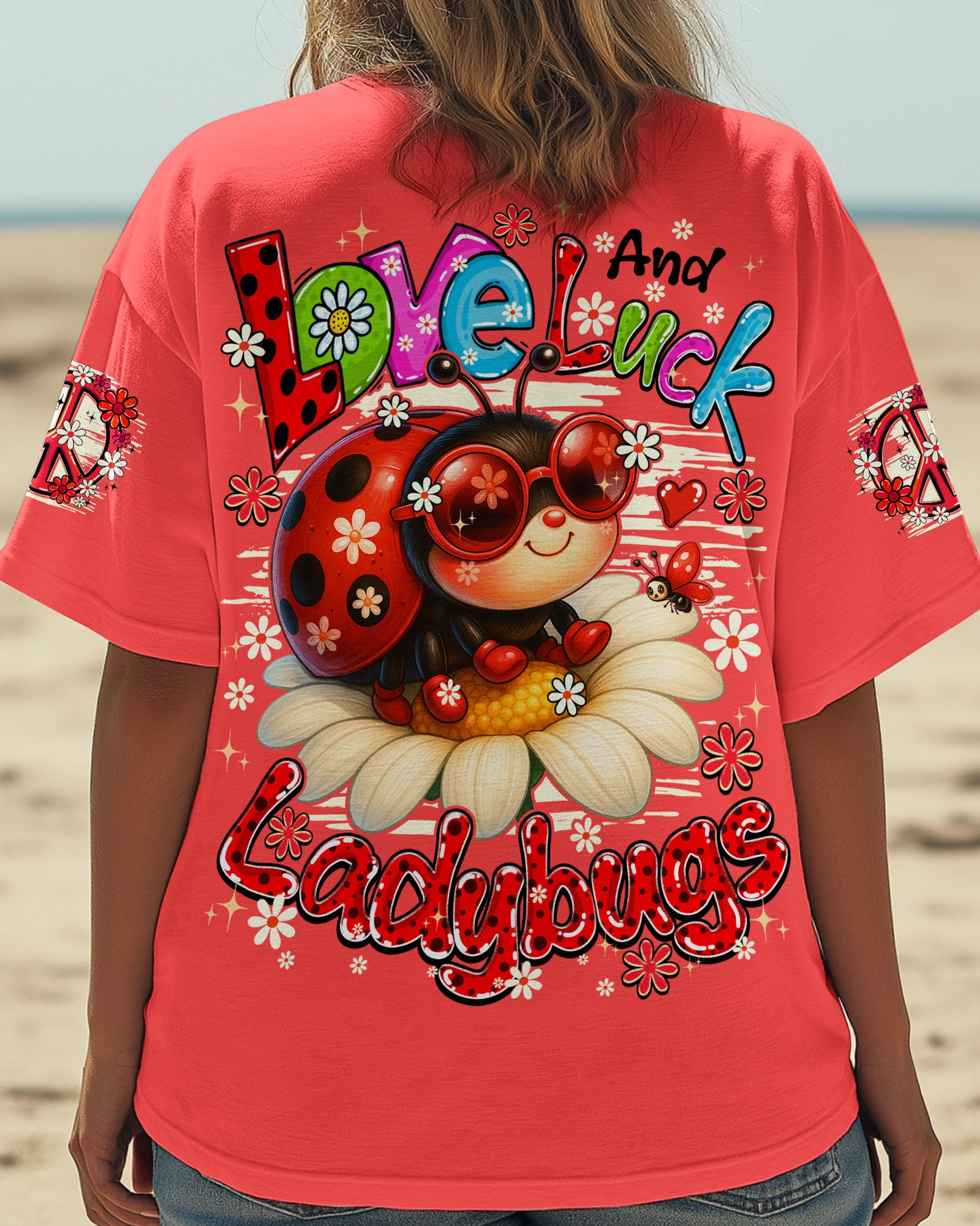 LOVE AND LUCK LADYBUGS ALL OVER PRINT - TYQY23062510