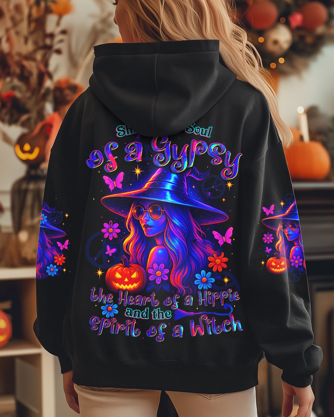 SPIRIT OF A WITCH HIPPIE HALLOWEEN ALL OVER PRINT - TYTD2307252
