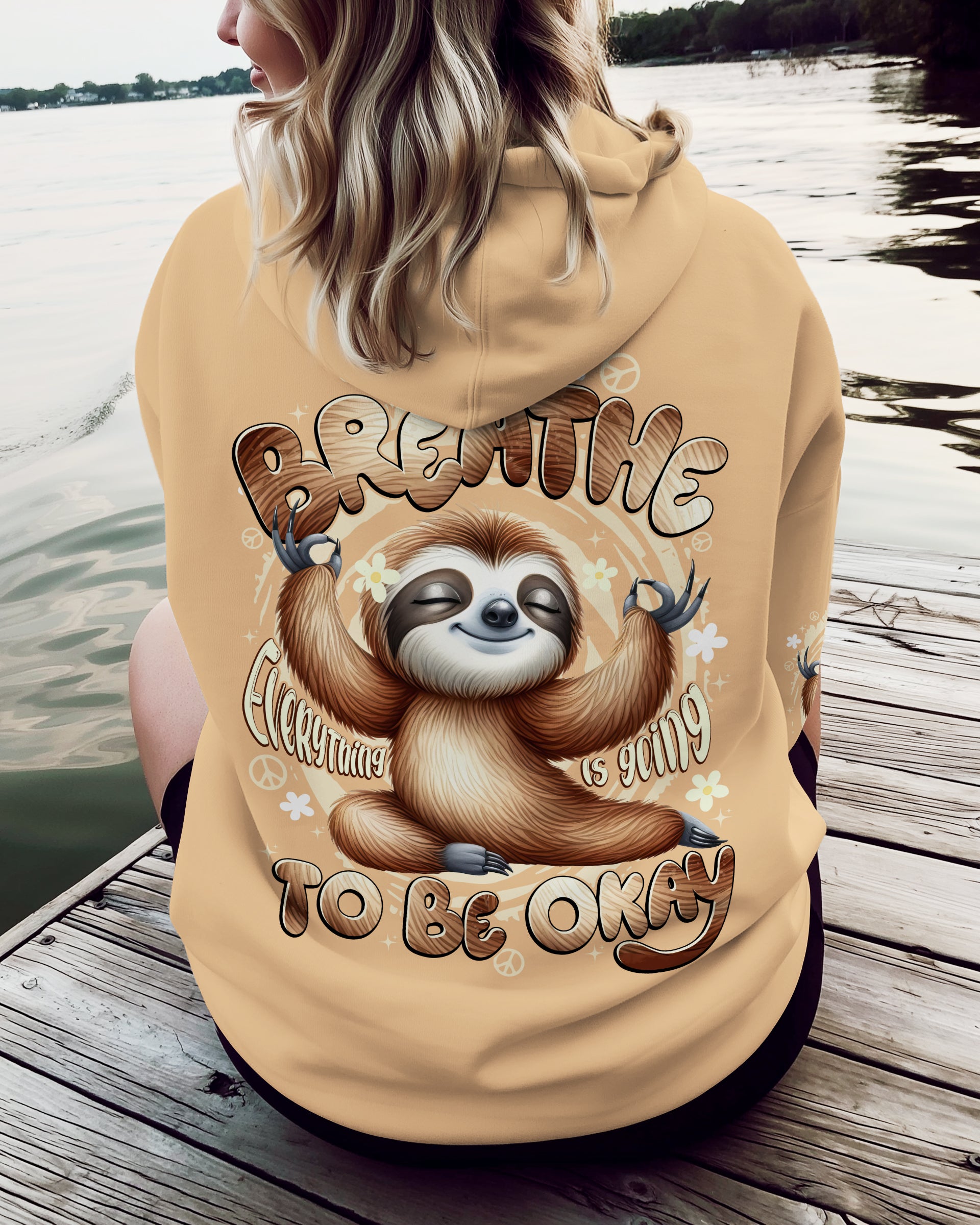 JUST BREATHE SLOTH ALL OVER PRINT - TYTD2908254