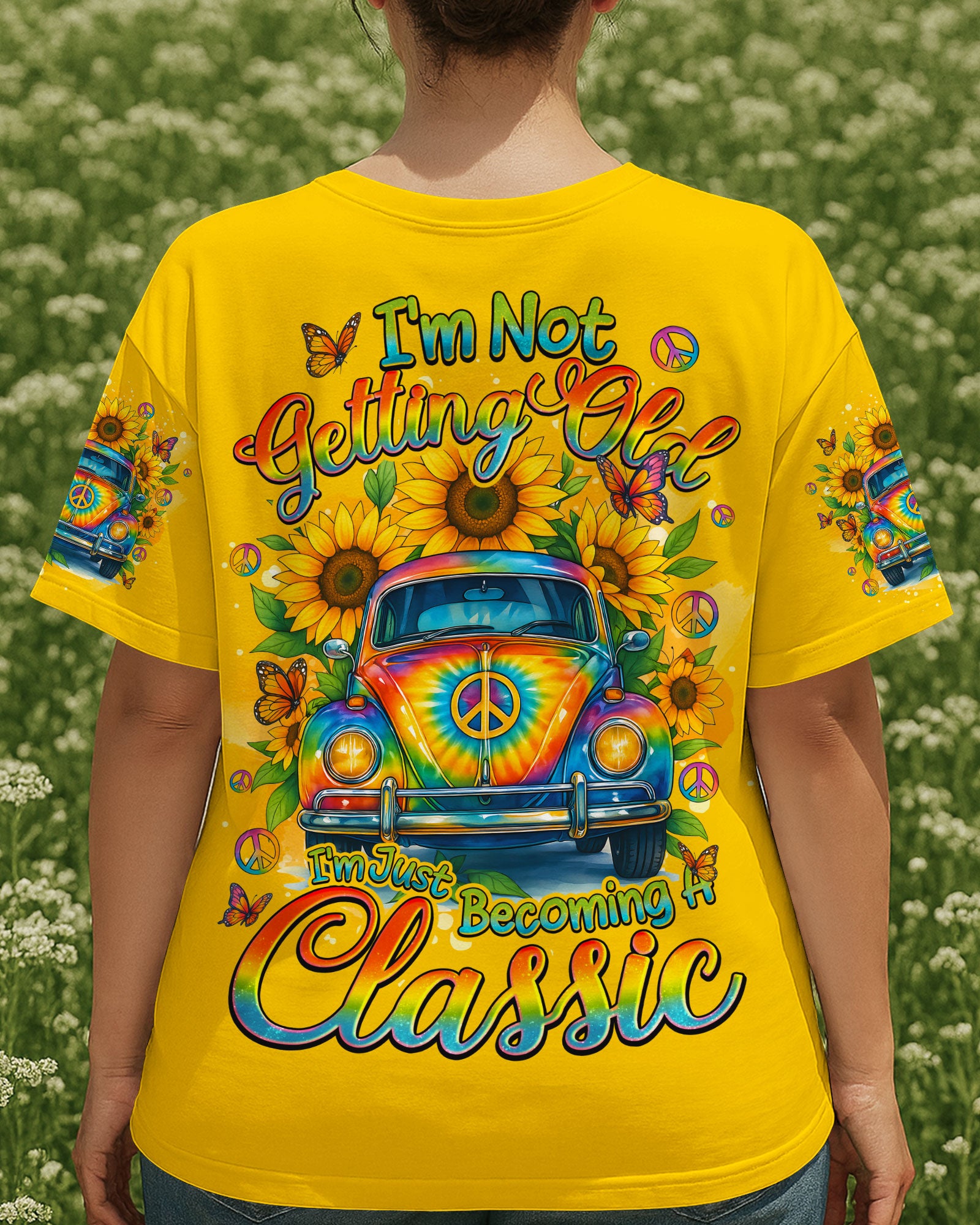 I'M NOT GETTING OLD HIPPIE CAR TIE DYE ALL OVER PRINT - TYQY2808251